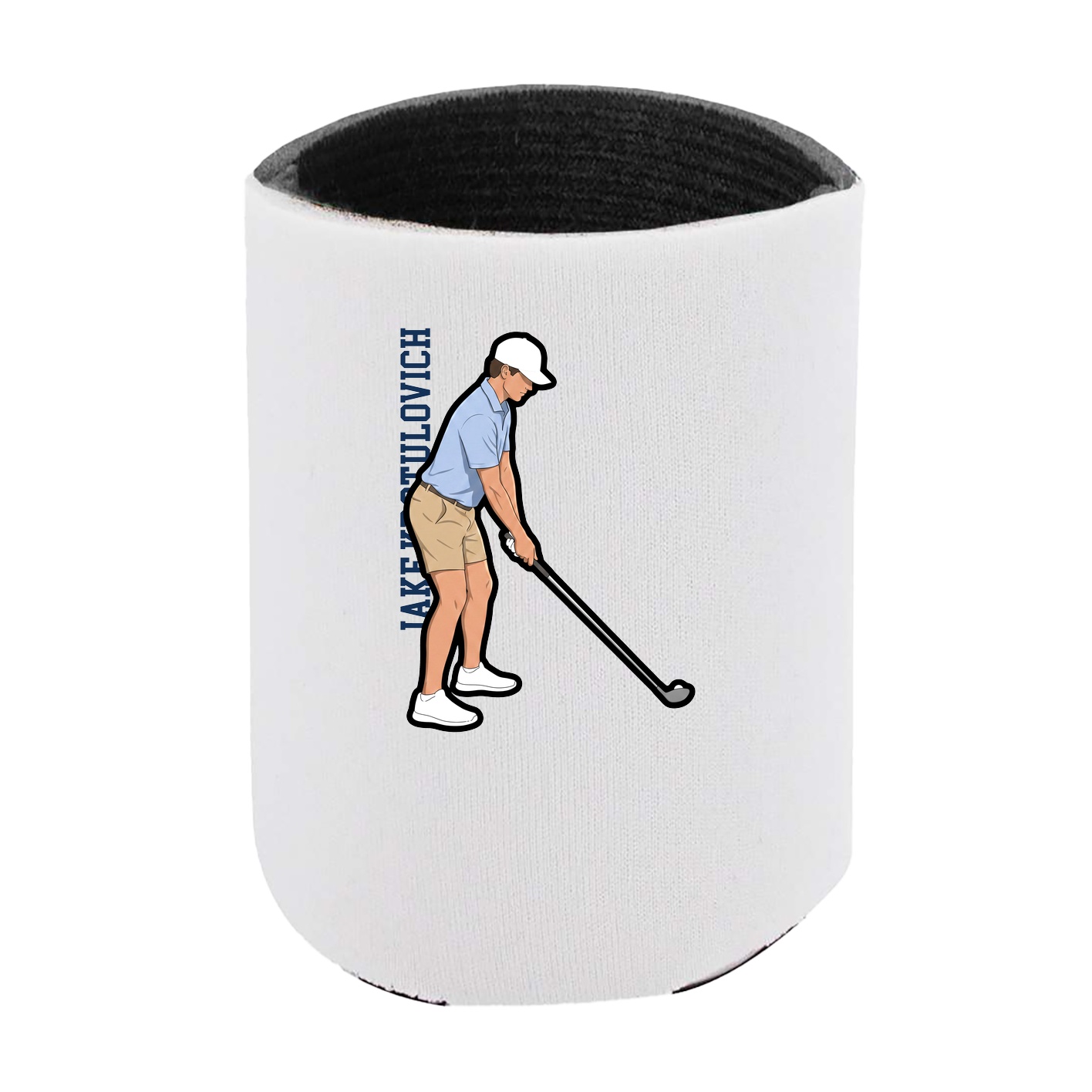 Can Holder — Name Vertical in White