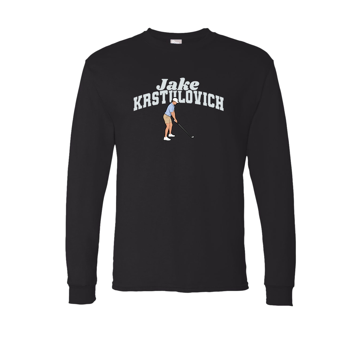 Long Sleeve Tee — Signature Arch in Black