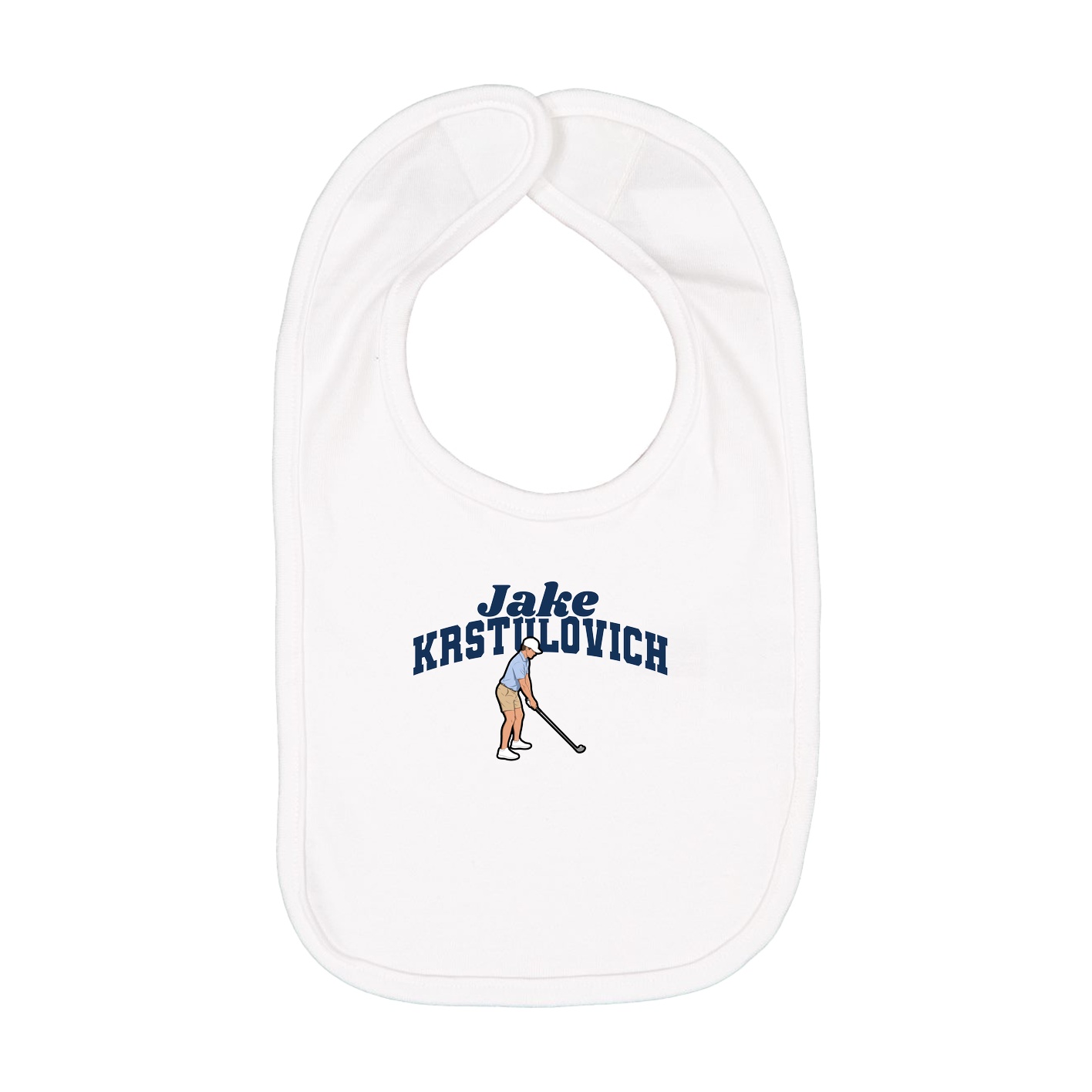 Infant Bib — Signature Arch in White