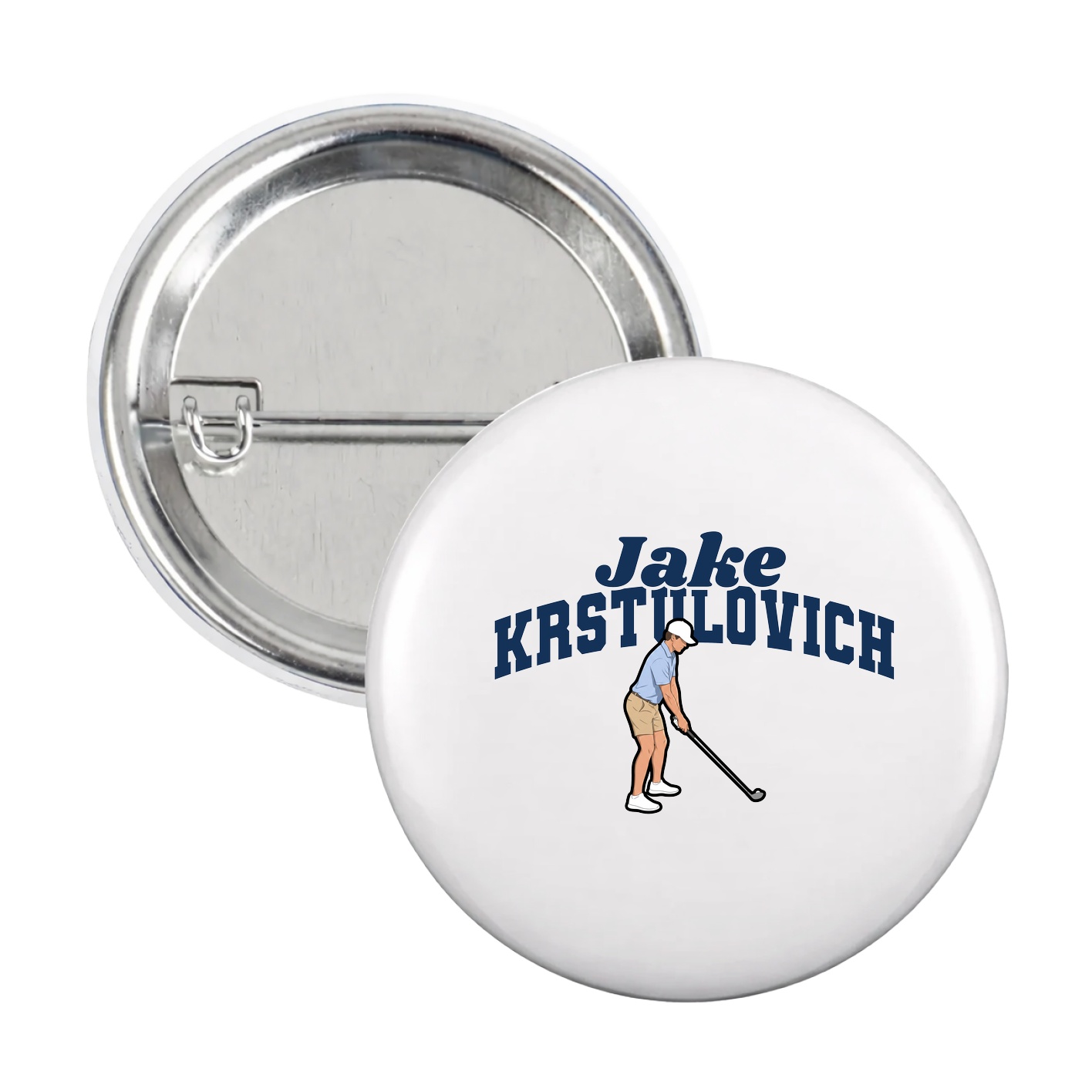 Game Day Button — Signature Arch in White
