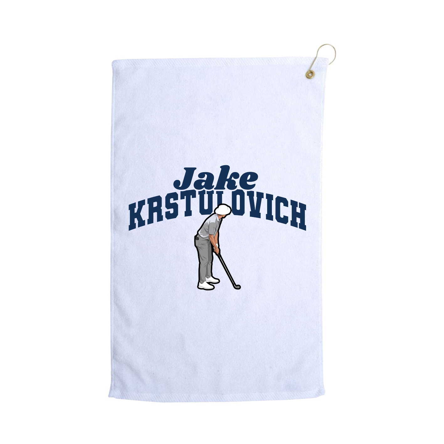 Golf Towel — Signature Arch in White
