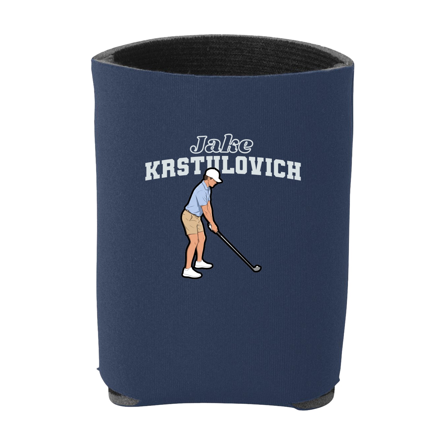 Can Holder — Name Arch in Navy