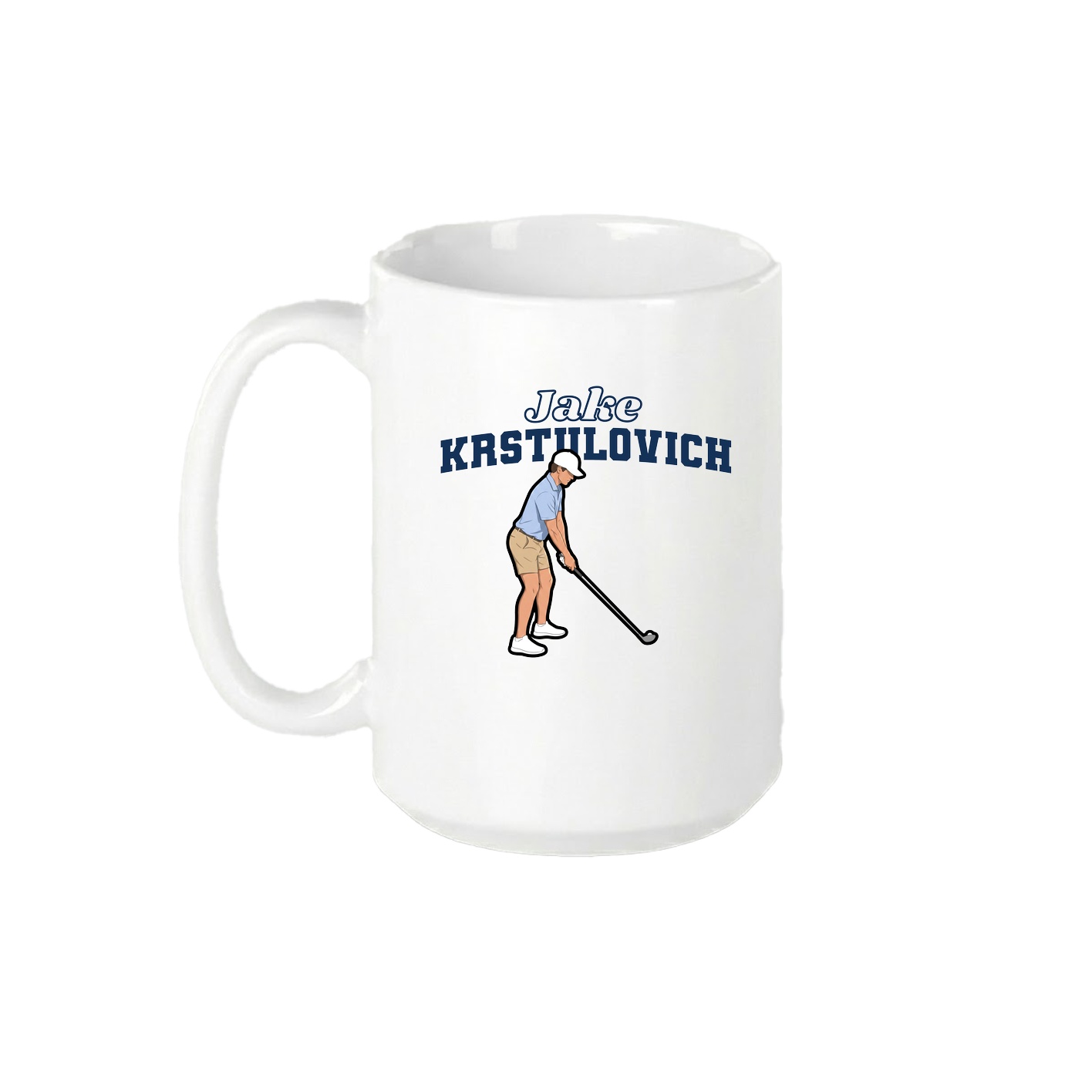 15oz Coffee Mug — Name Arch in White