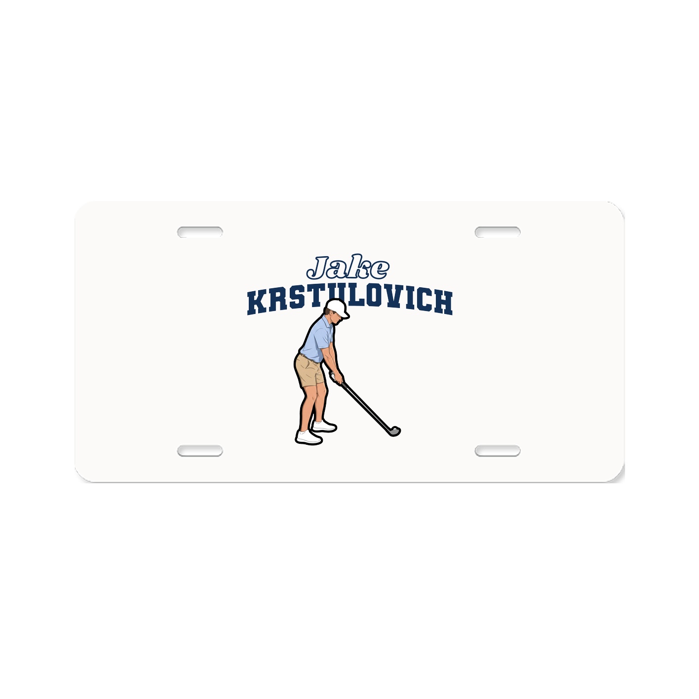 License Plate — Name Arch in Classic