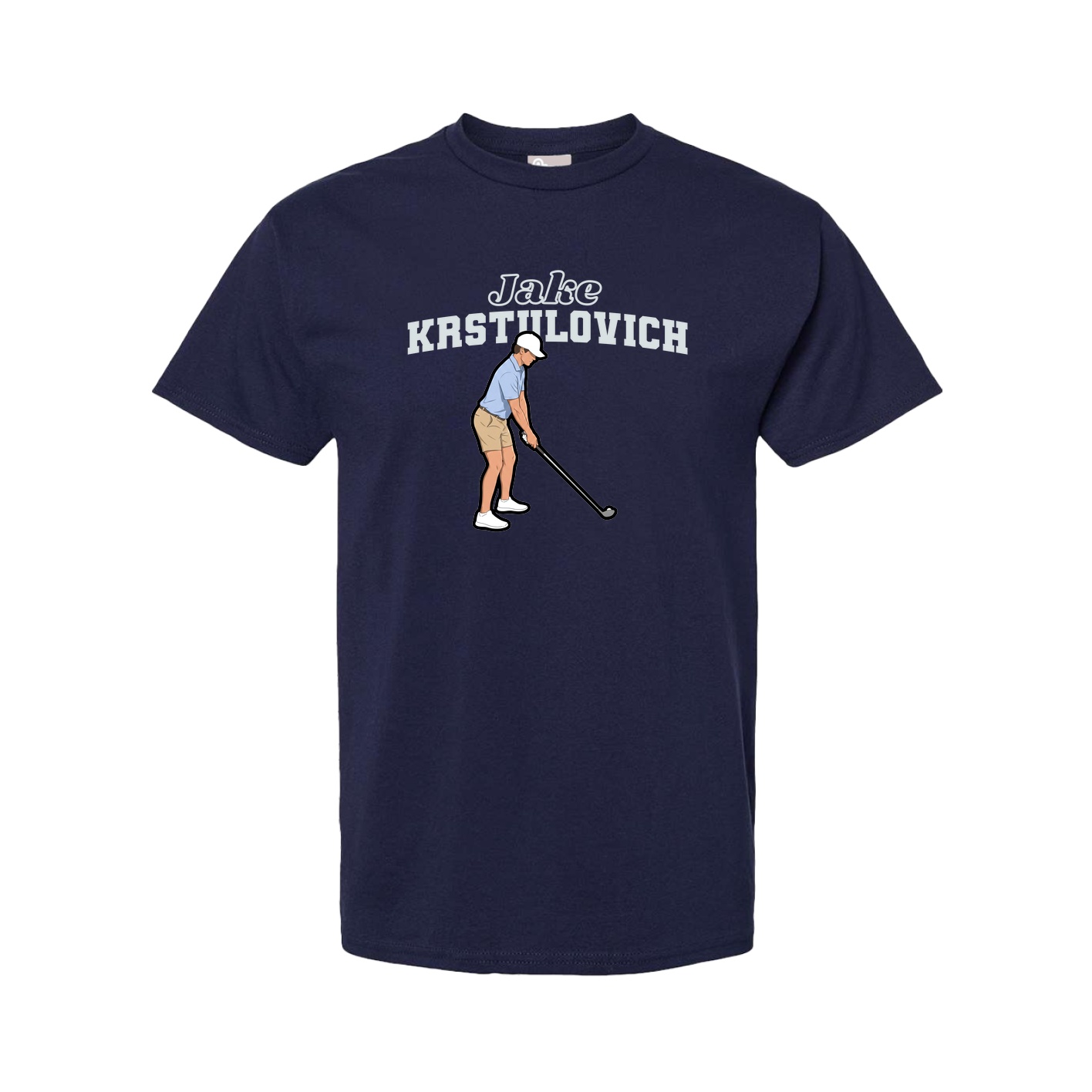 Youth Tee — Name Arch in Navy