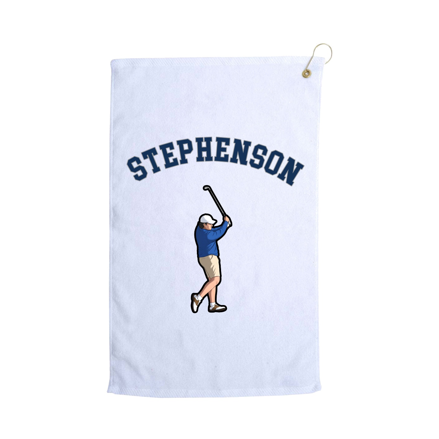 Golf Towel — Shirsey Arch in White