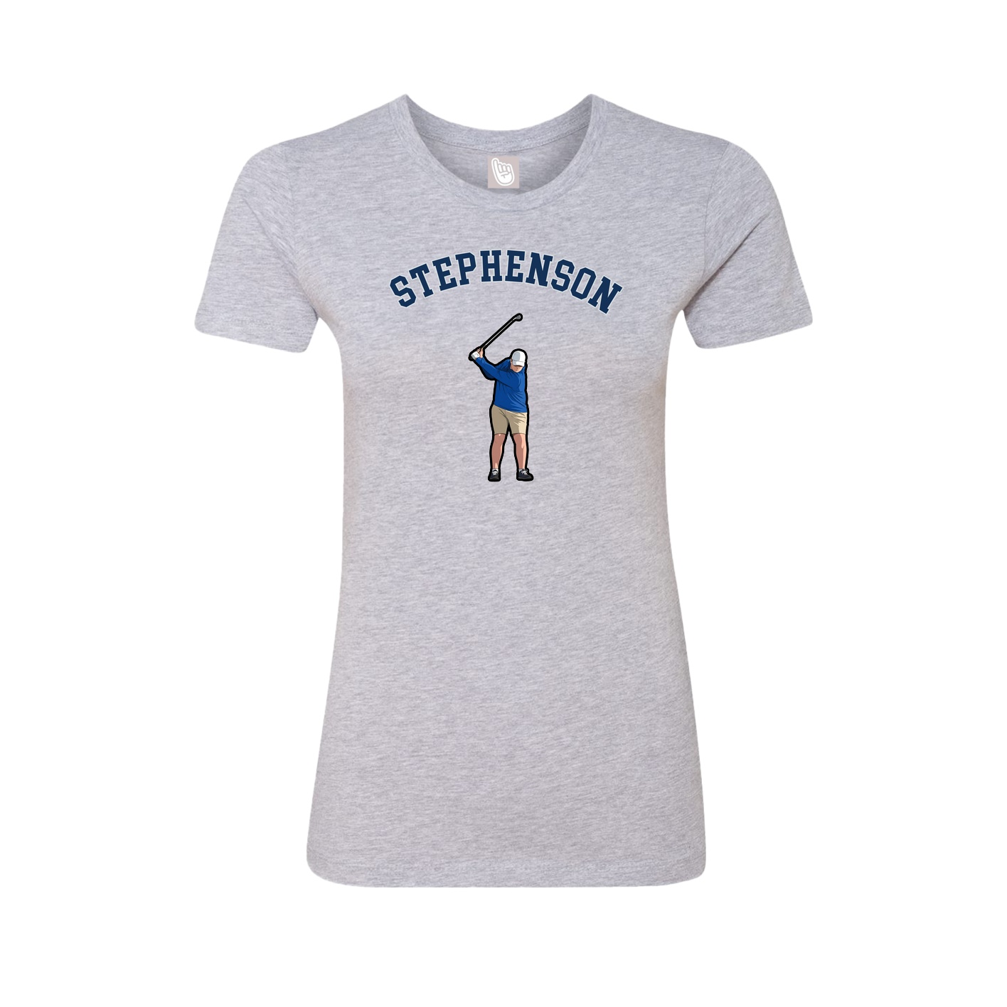 Fitted Women's Tee — Shirsey Arch in Grey