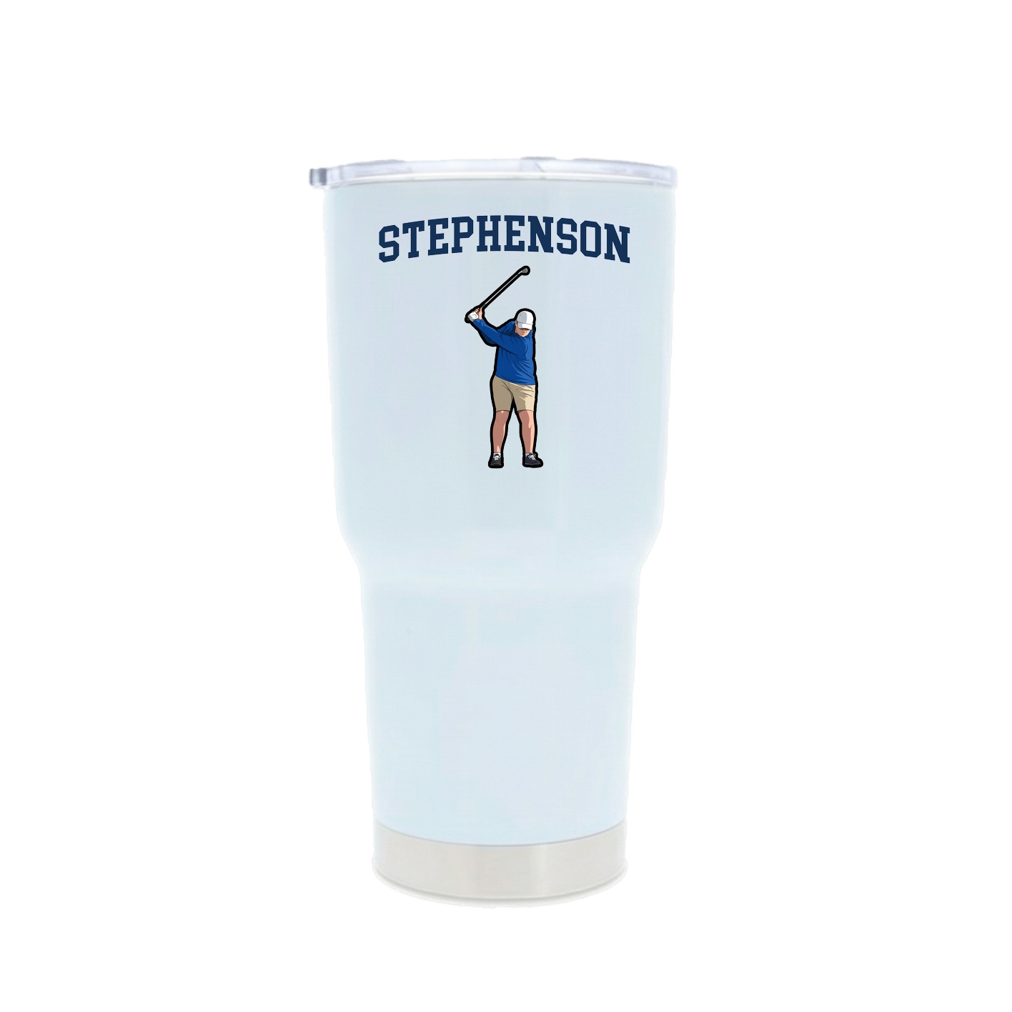 30oz Stainless Steel Tumbler — Shirsey in White
