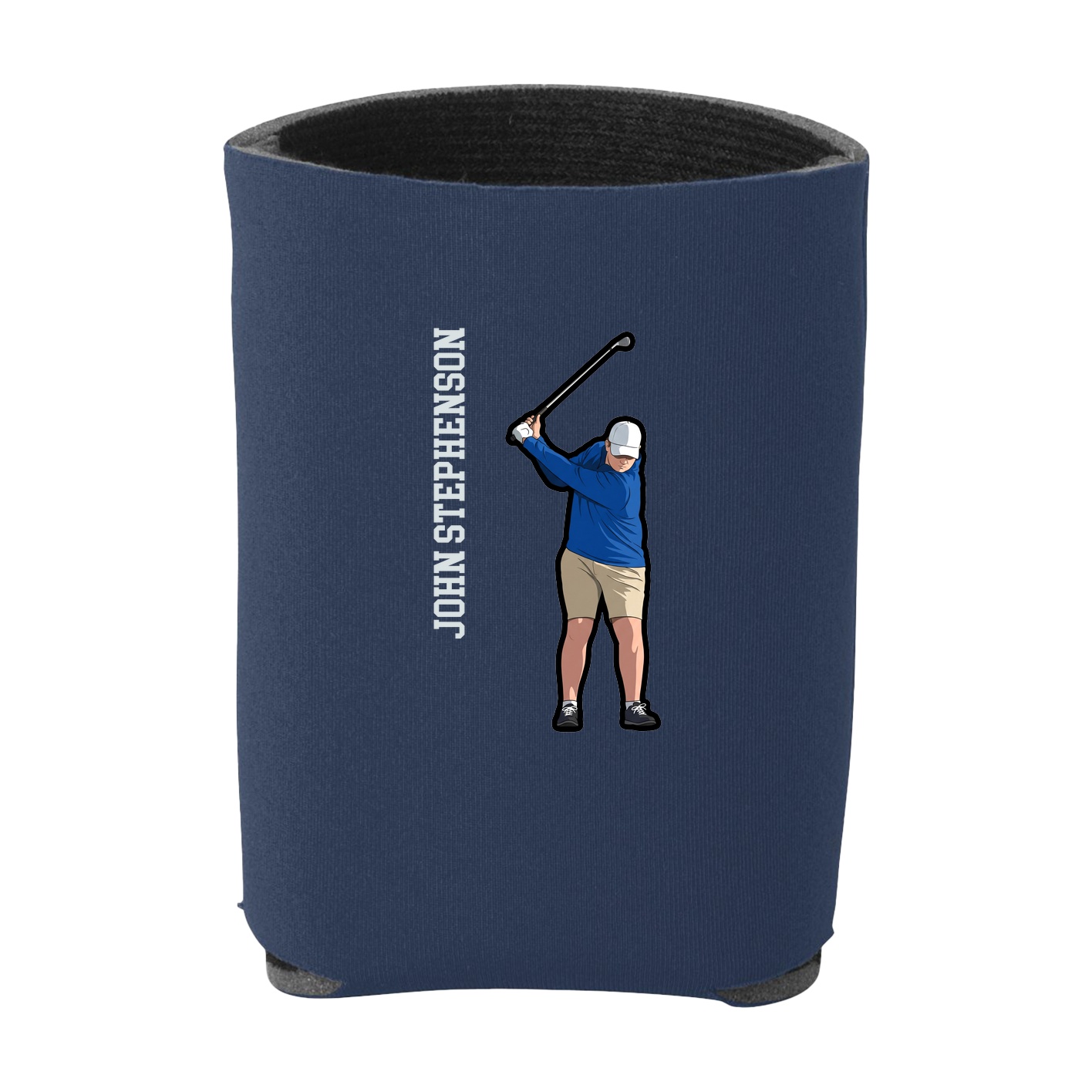 Can Holder — Name Vertical in Navy