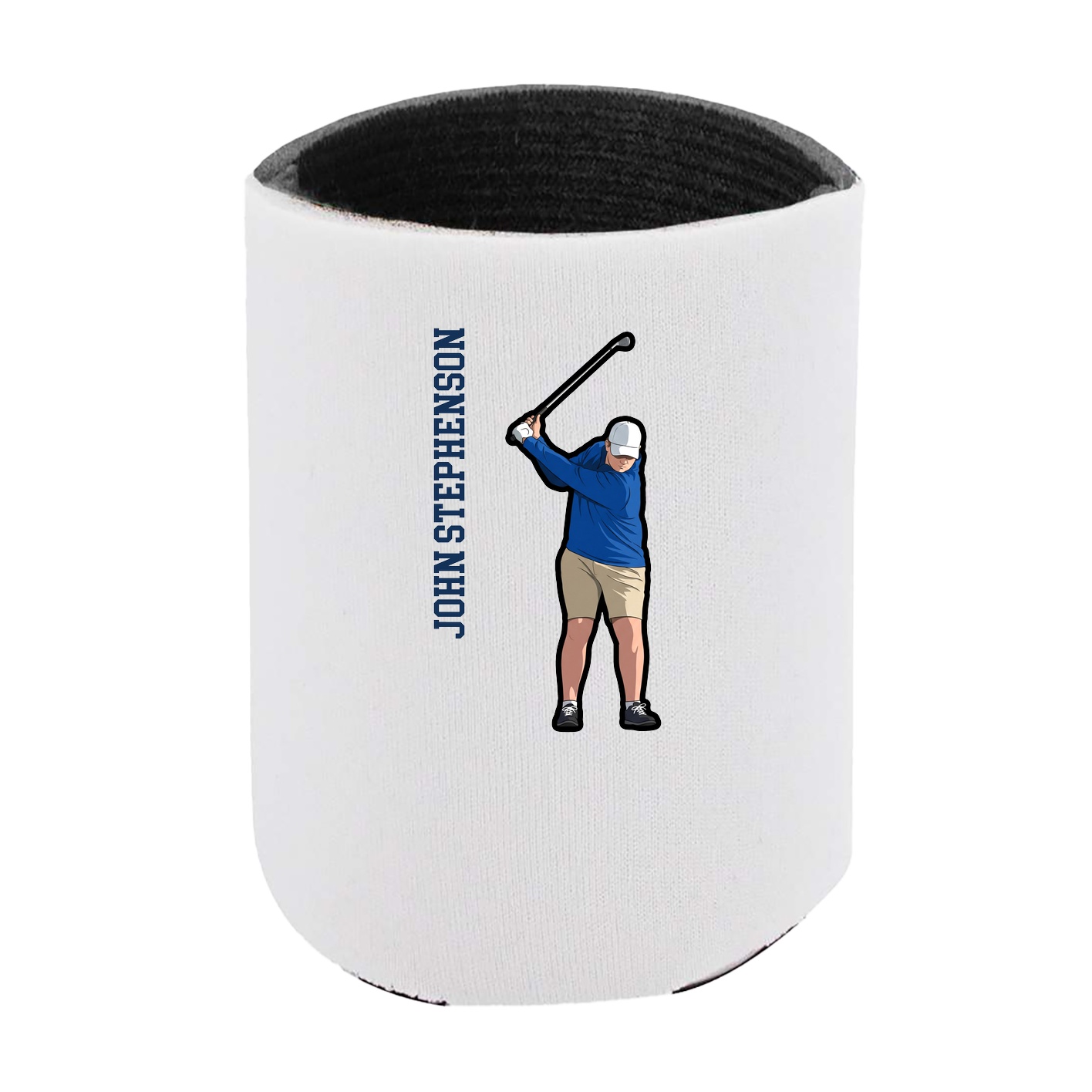 Can Holder — Name Vertical in White