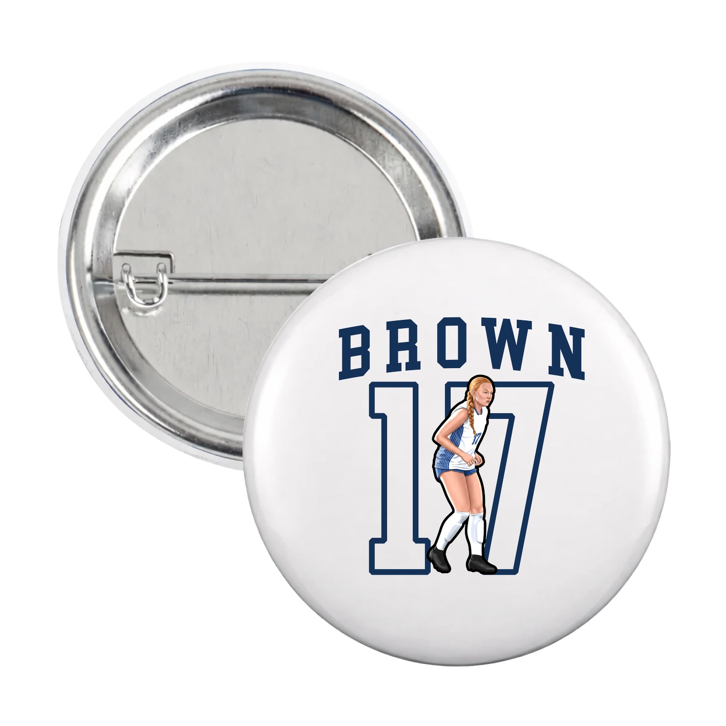 Game Day Button — Shirsey in White