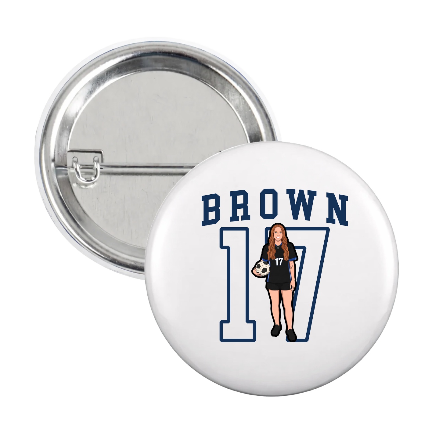 Game Day Button — Shirsey in White