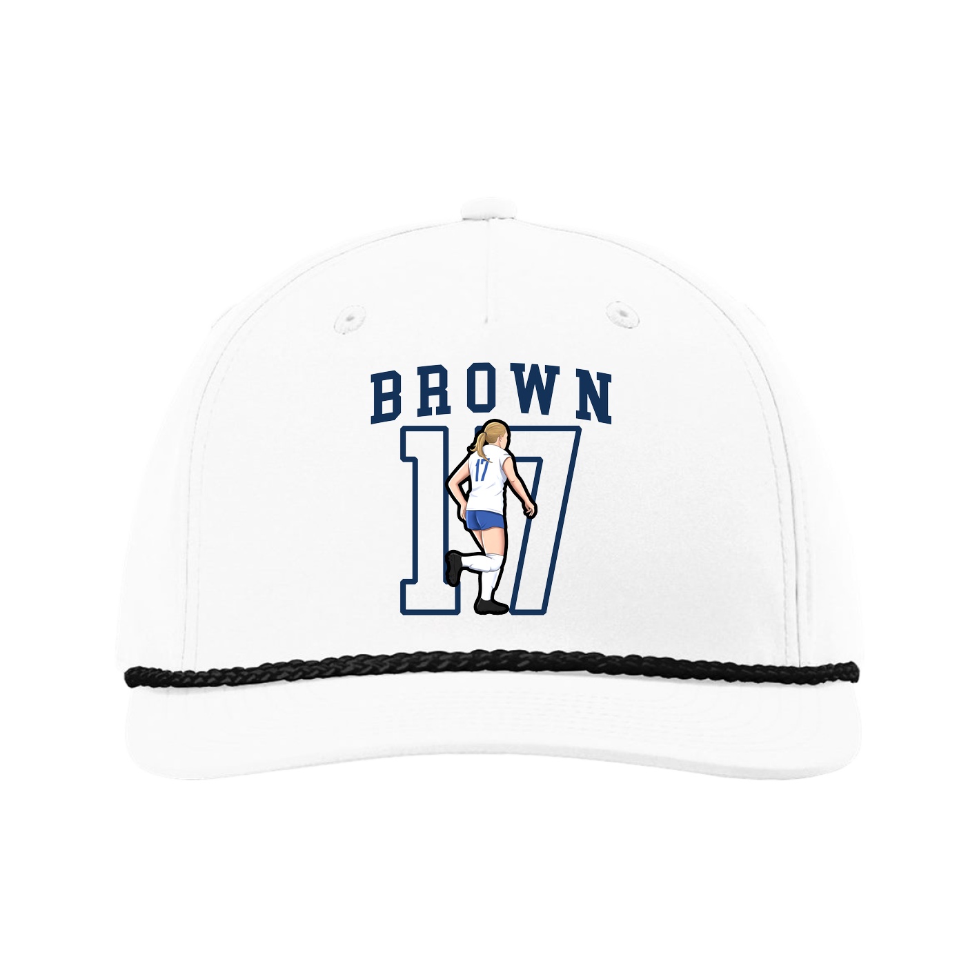 Five-Panel Classic Rope Cap — Shirsey in White