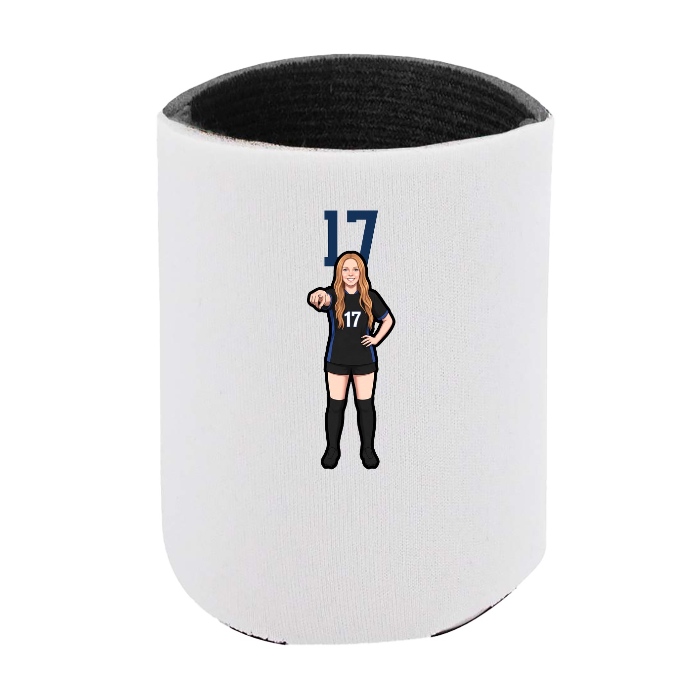 Can Holder — Number Top in White