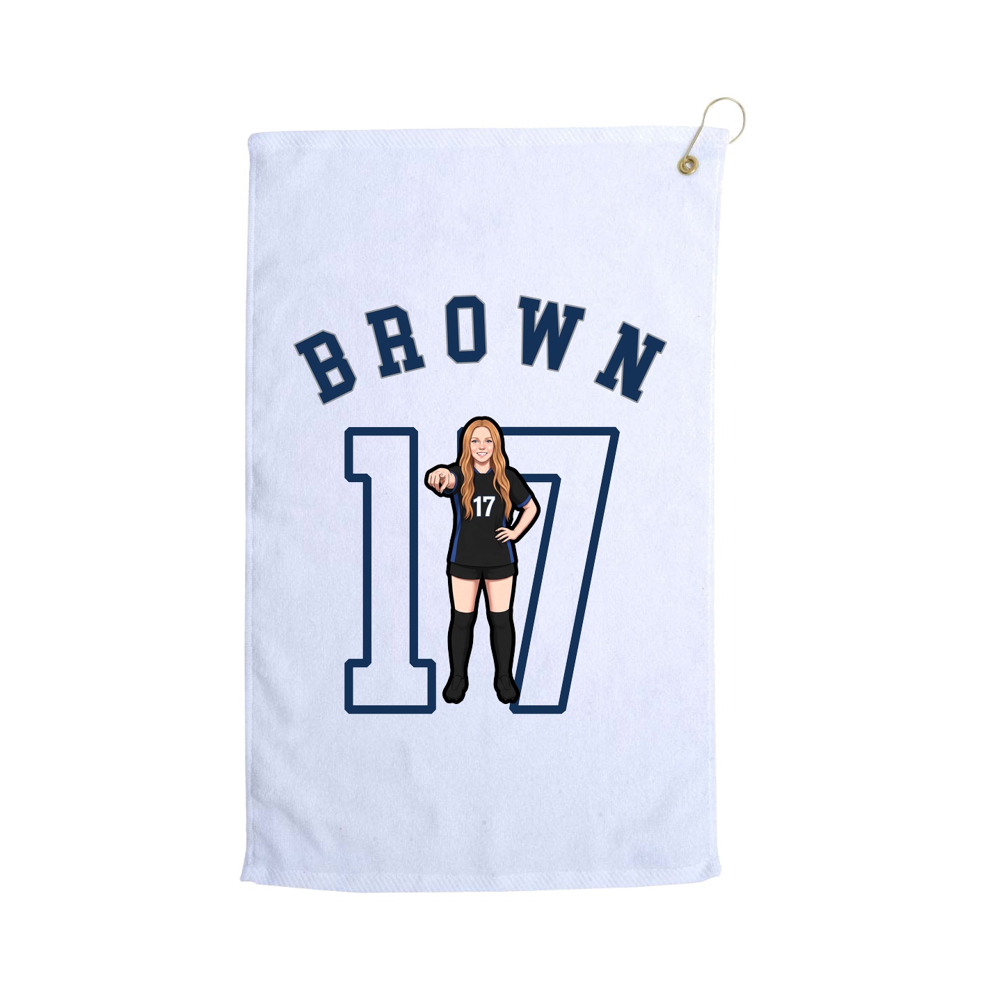 Golf Towel — Shirsey Arch in White