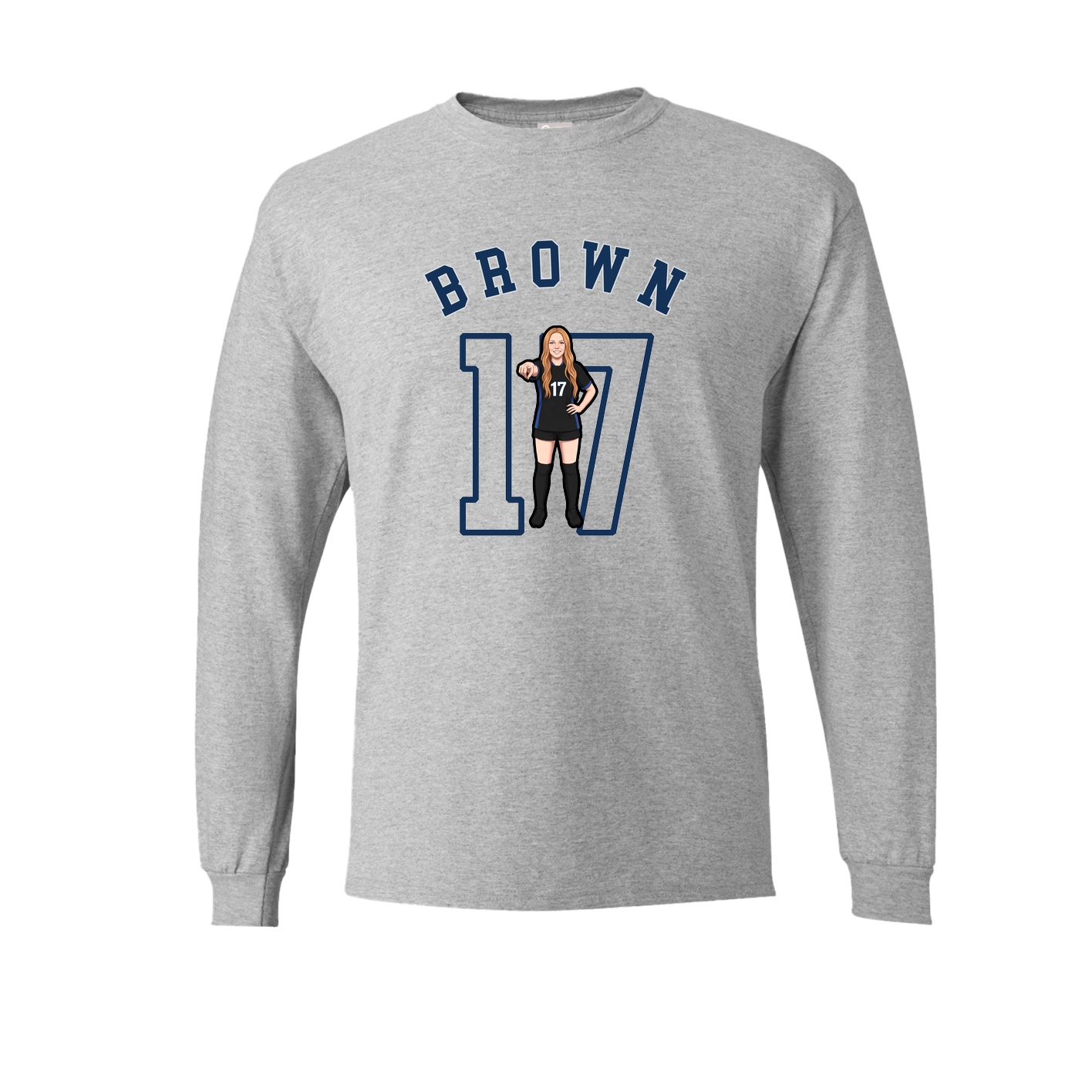 Long Sleeve Tee — Shirsey Arch in Grey
