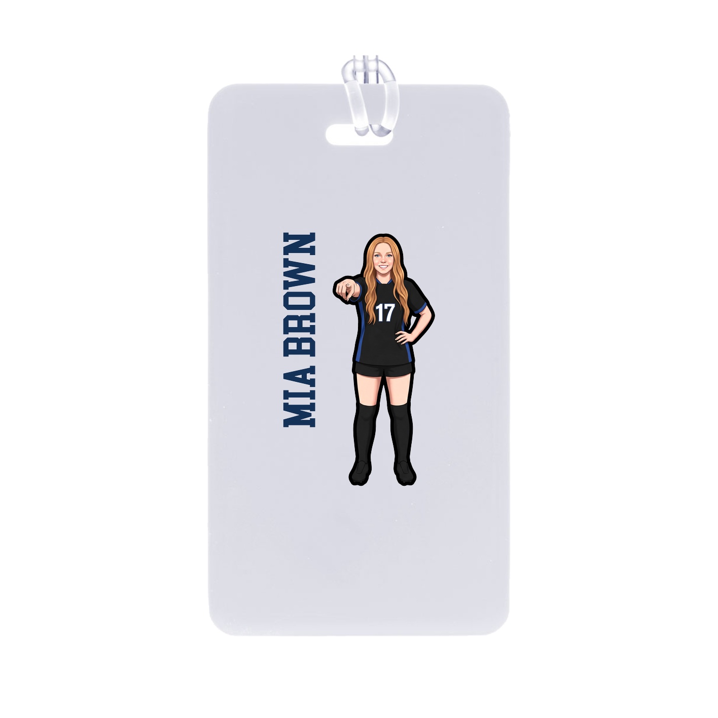 Bag Tag — Name Vertical in Classic
