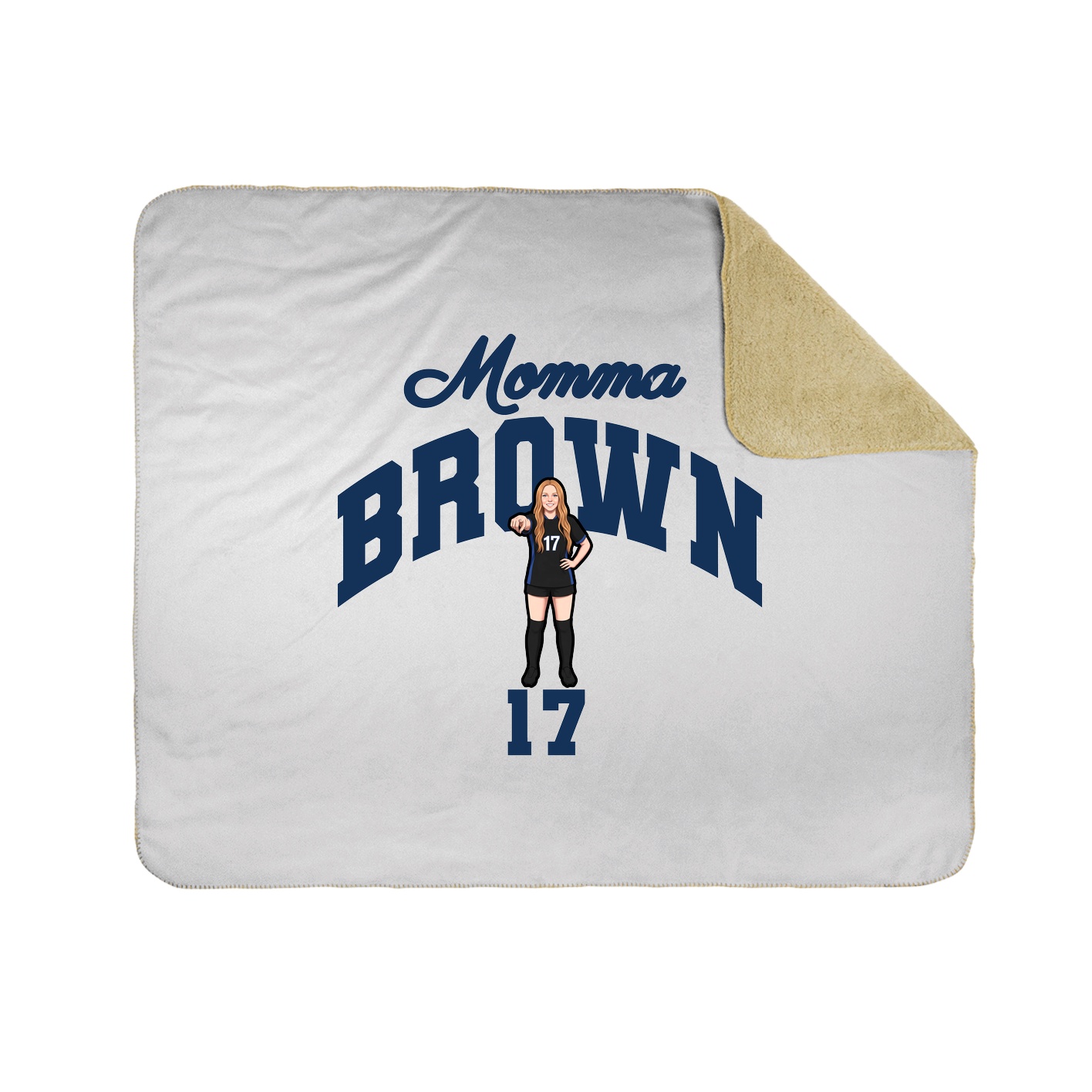 Throw Blanket — Mothers Day Arch in White