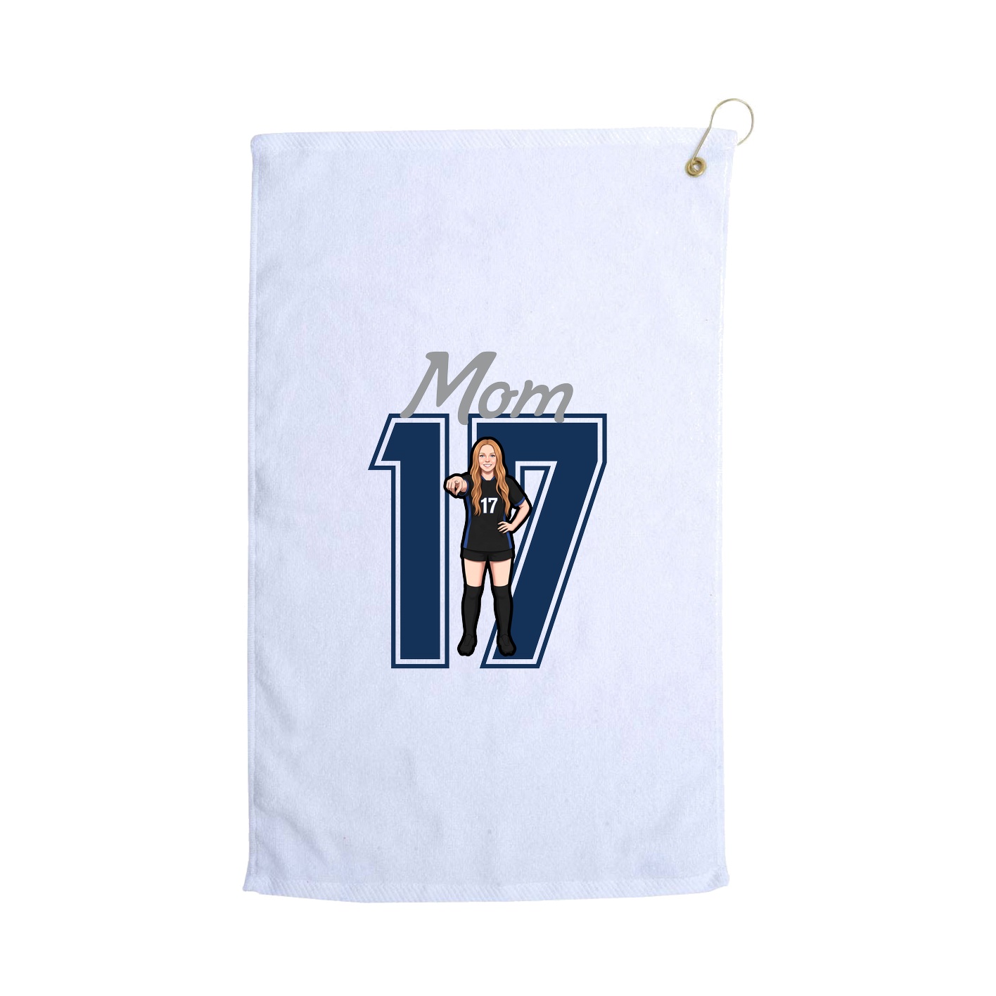 Golf Towel — Mothers Day Shirsey in White