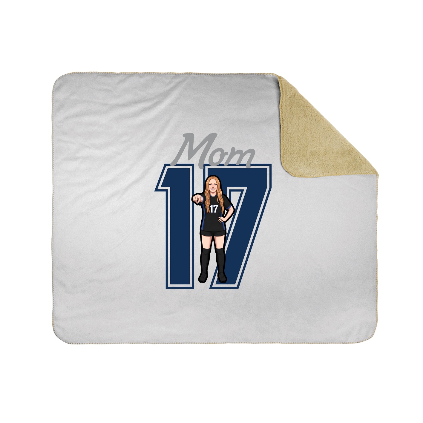 Throw Blanket — Mothers Day Shirsey in White