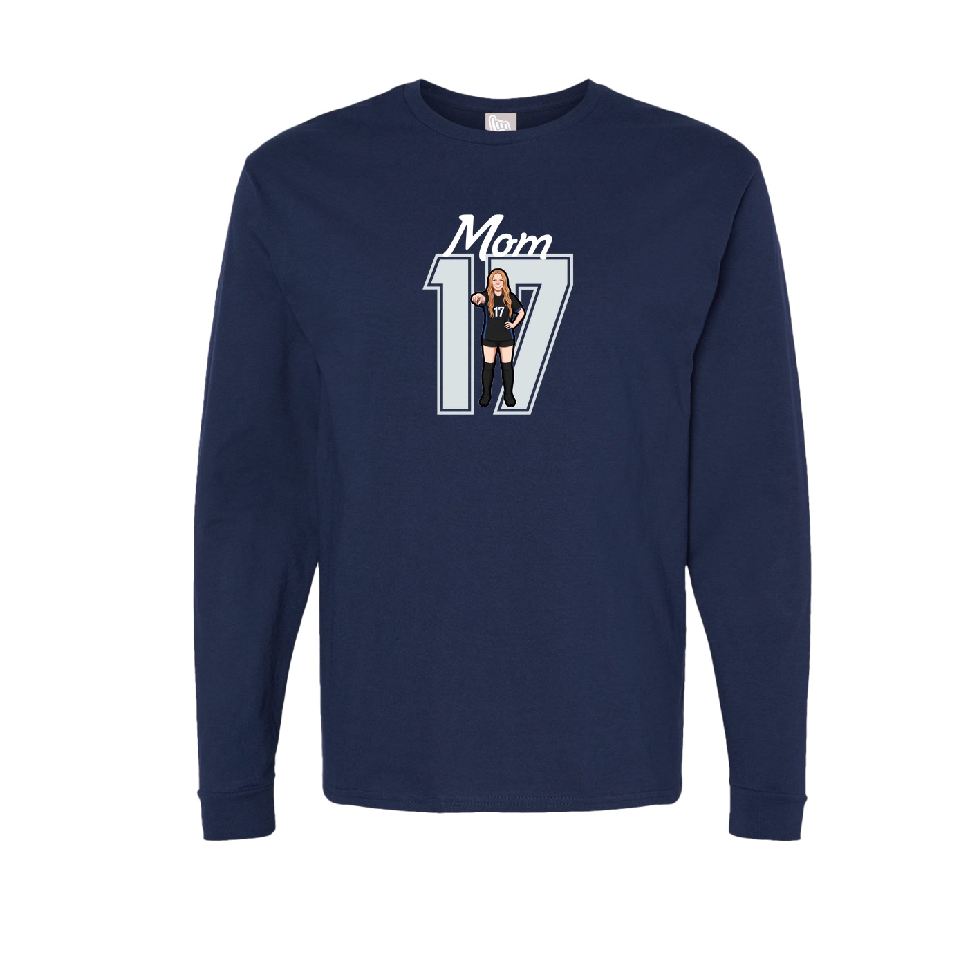 Long Sleeve Tee — Mothers Day Shirsey in Navy