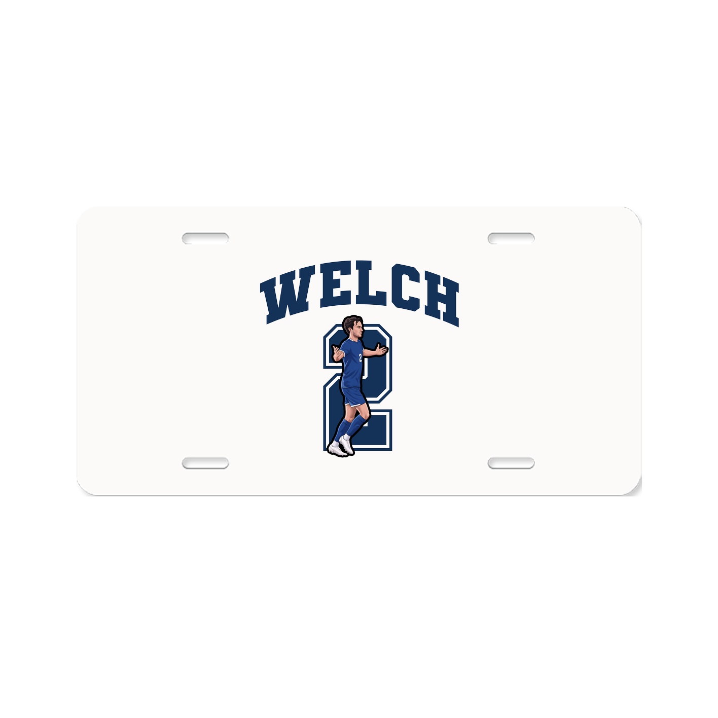 License Plate — Number in Classic