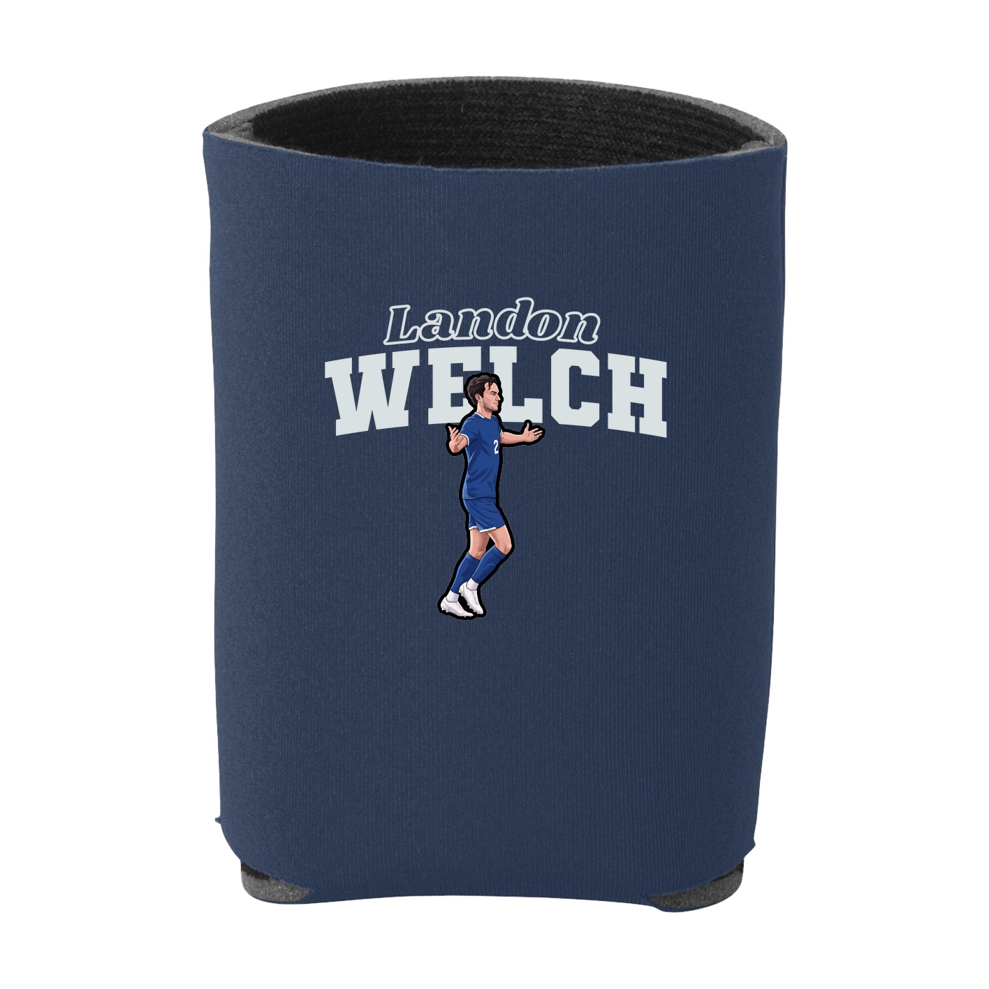 Can Holder — Name Arch in Navy
