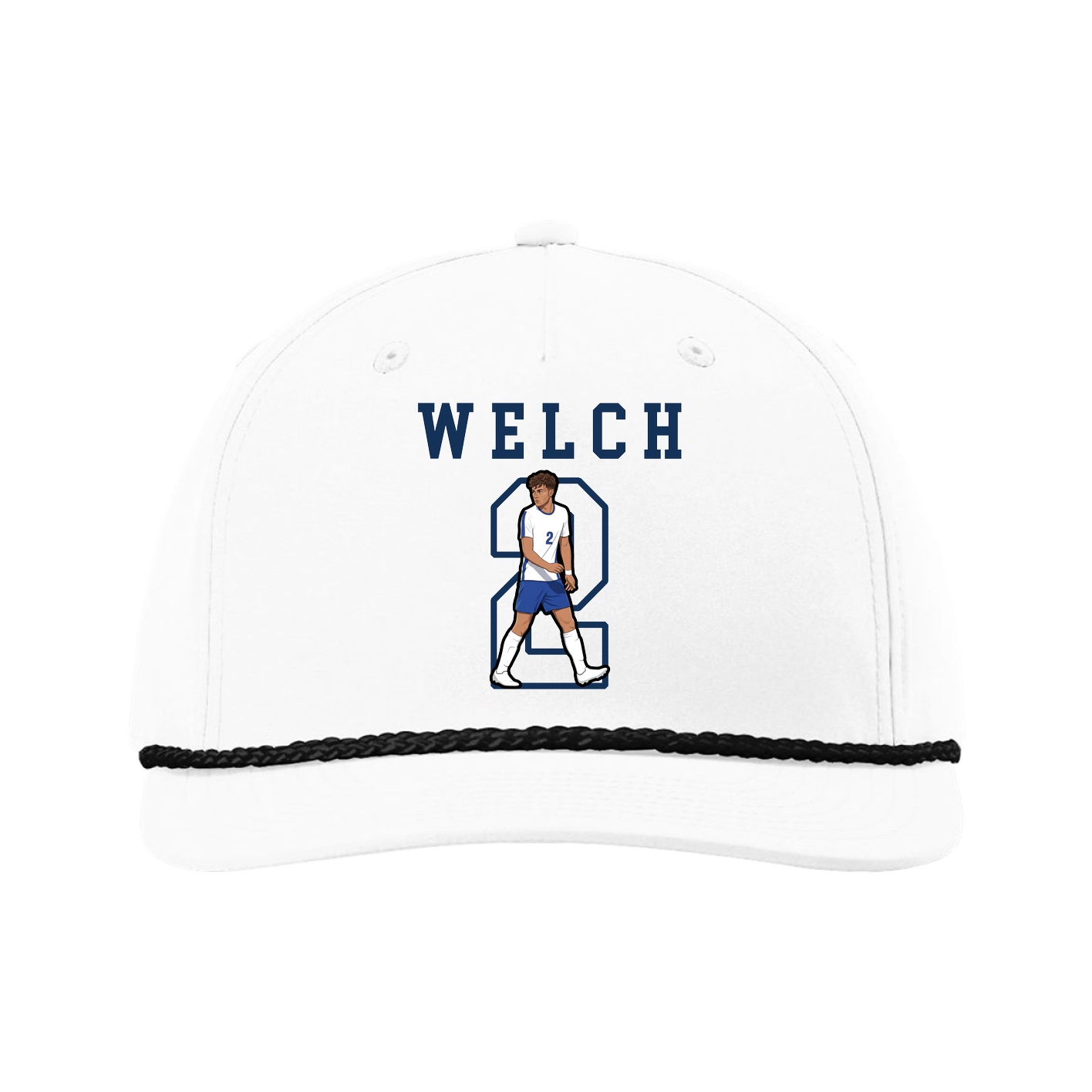 Five-Panel Classic Rope Cap — Shirsey in White