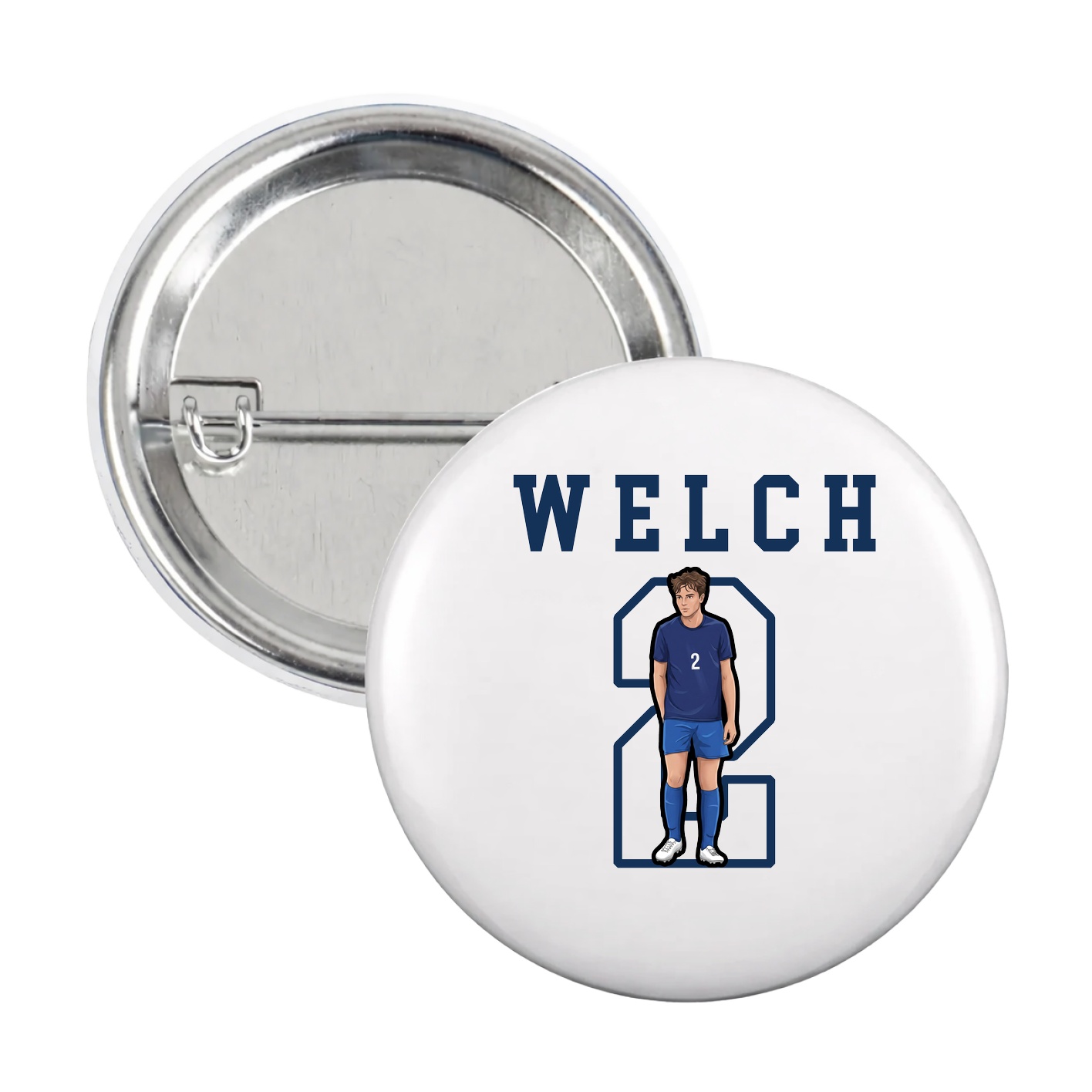 Game Day Button — Shirsey in White