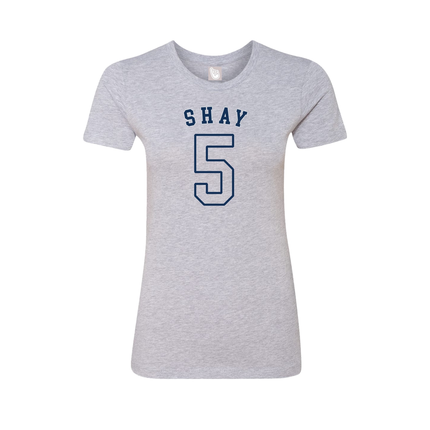 Fitted Women's Tee — Shirsey Arch in Grey