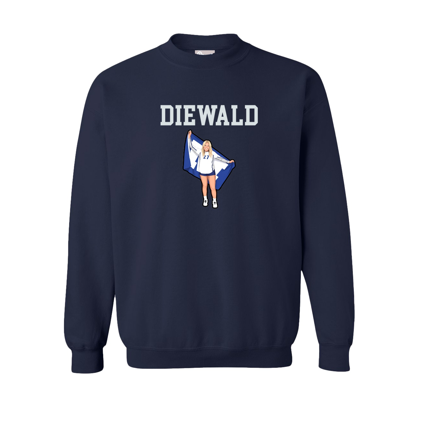 Fleece Crew — Shirsey in Navy