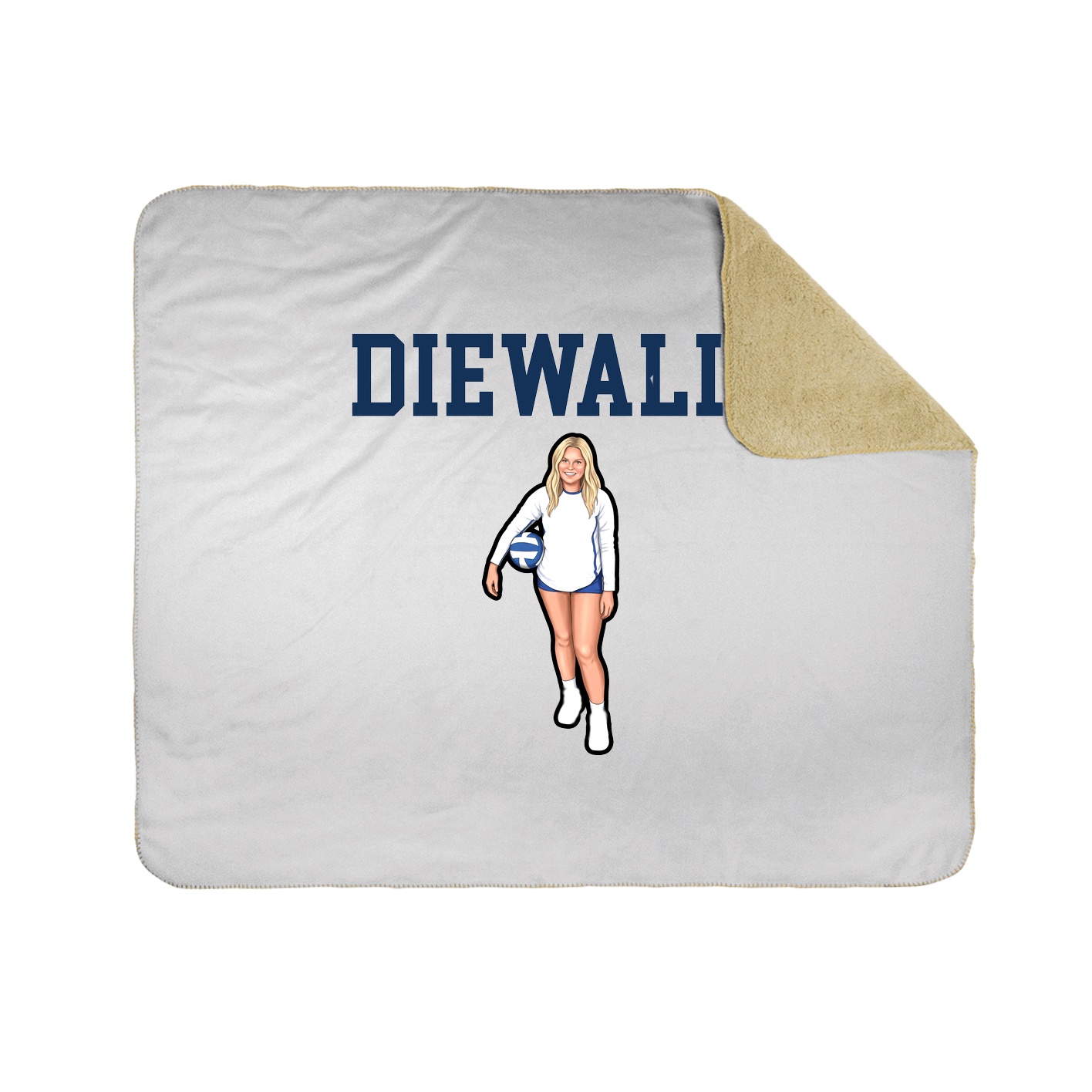 Throw Blanket — Shirsey in White