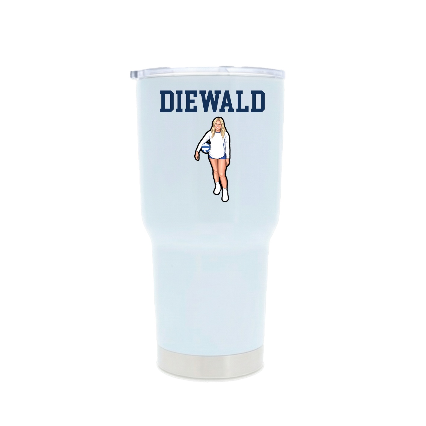 30oz Stainless Steel Tumbler — Shirsey in White