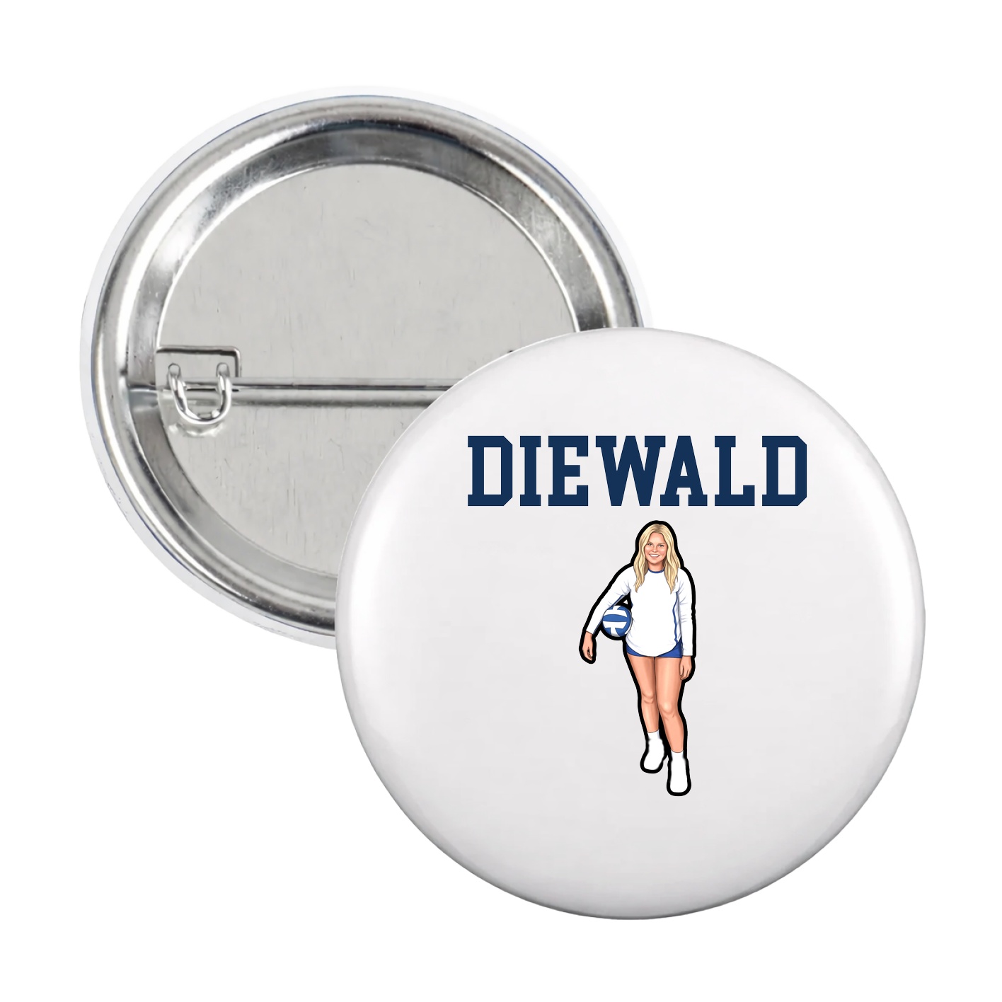 Game Day Button — Shirsey in White