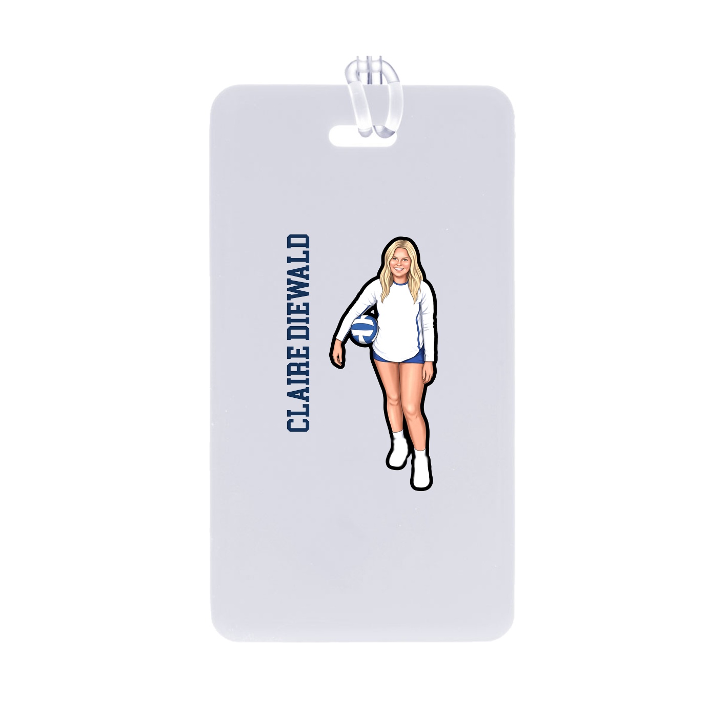 Bag Tag — Name Vertical in Classic