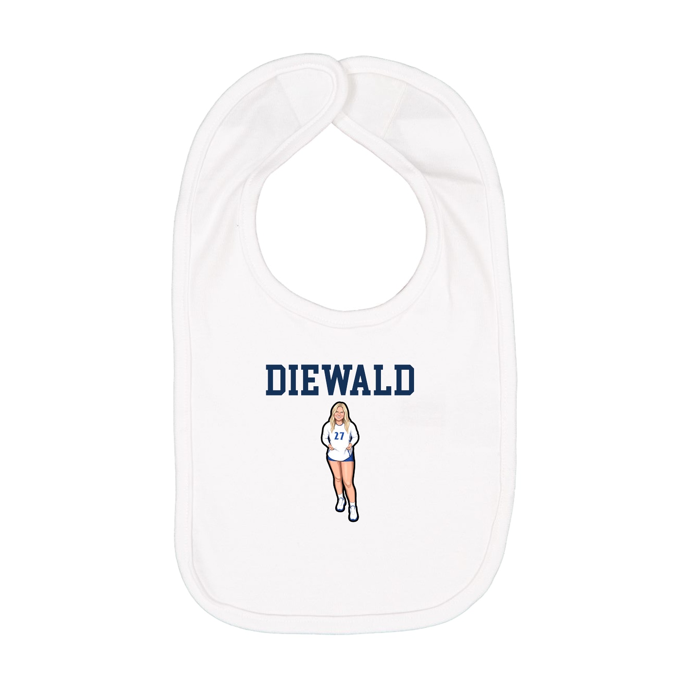 Infant Bib — Shirsey in White