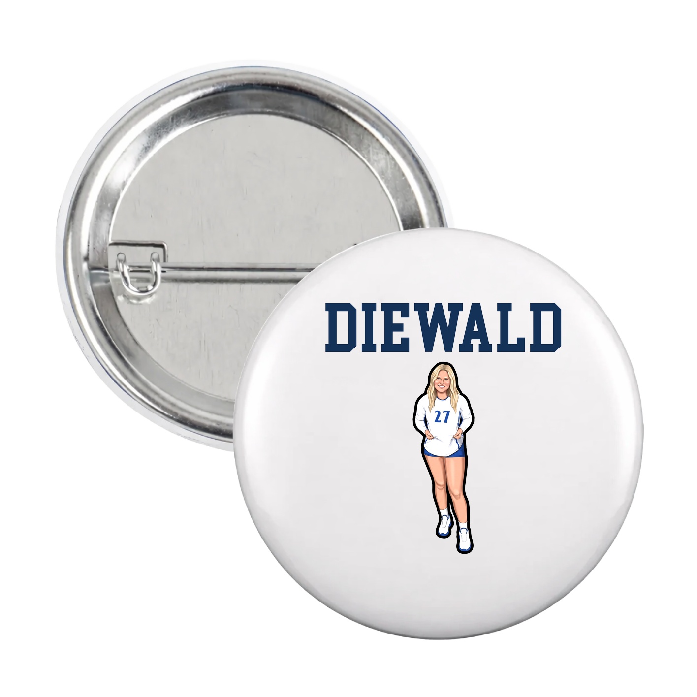 Game Day Button — Shirsey in White