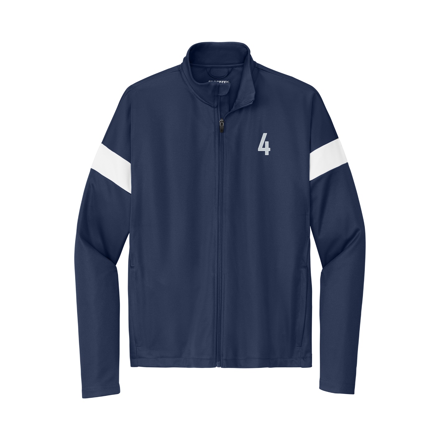 Team Travel Full-Zip Jacket — Front Shirsy in Navy/White