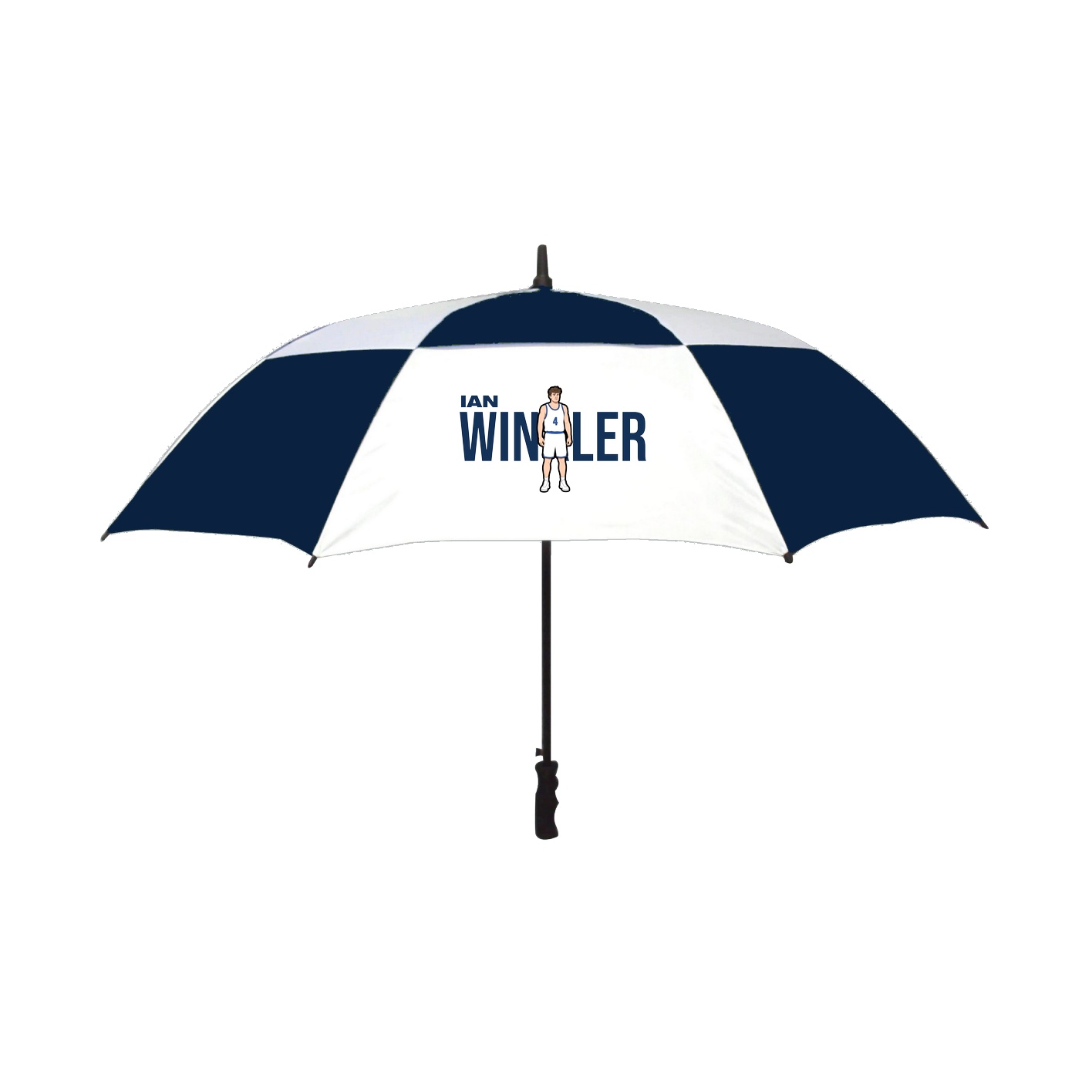 Golf Umbrella — Player Name in Navy