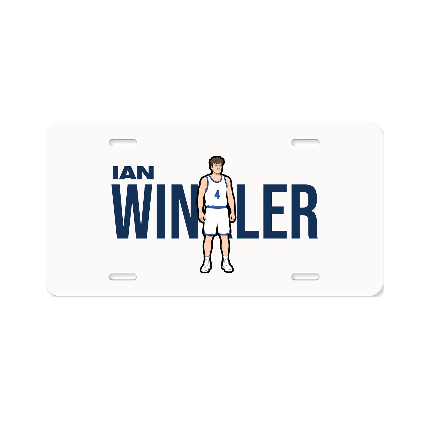 License Plate — Player Name in Classic