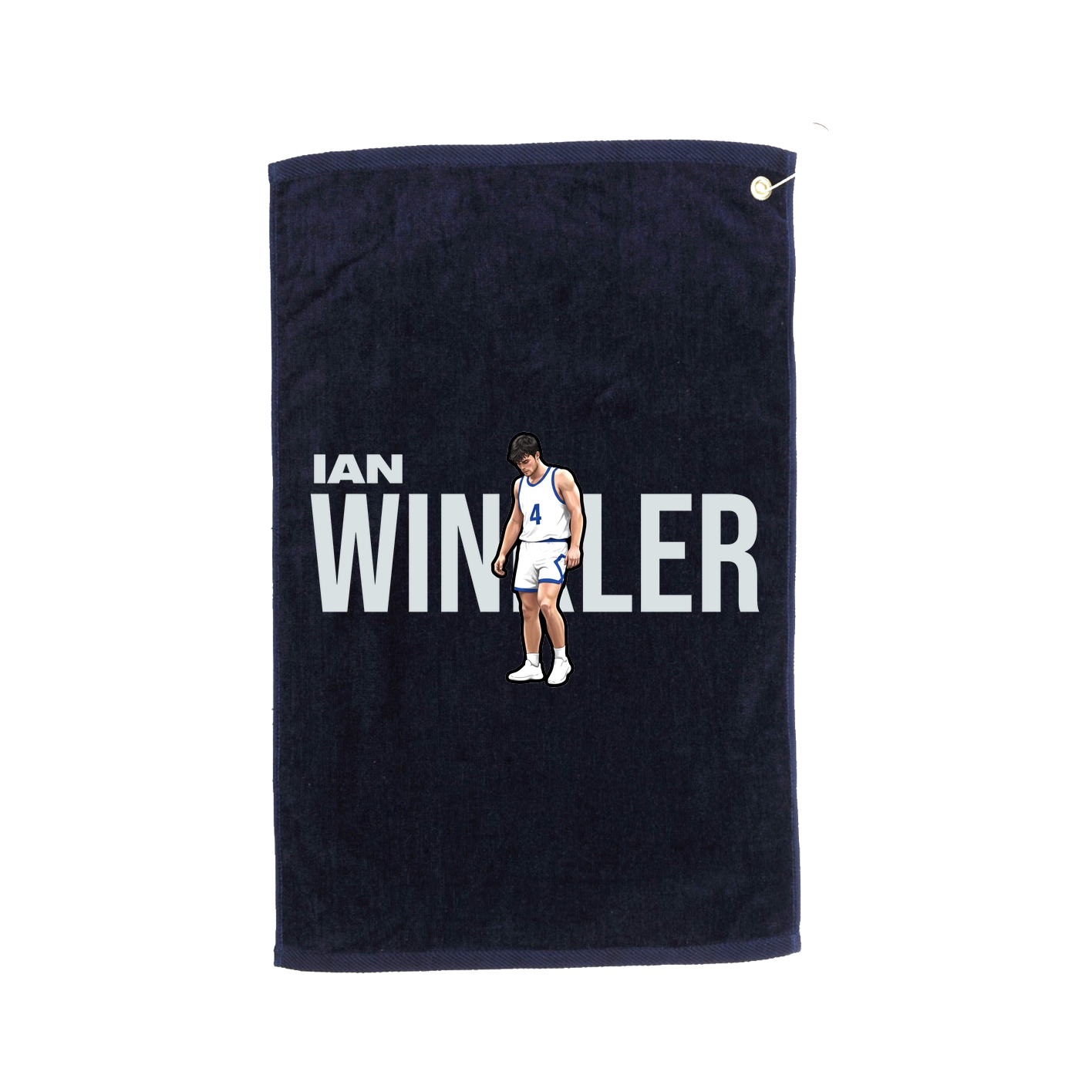 Golf Towel — Player Name in Navy
