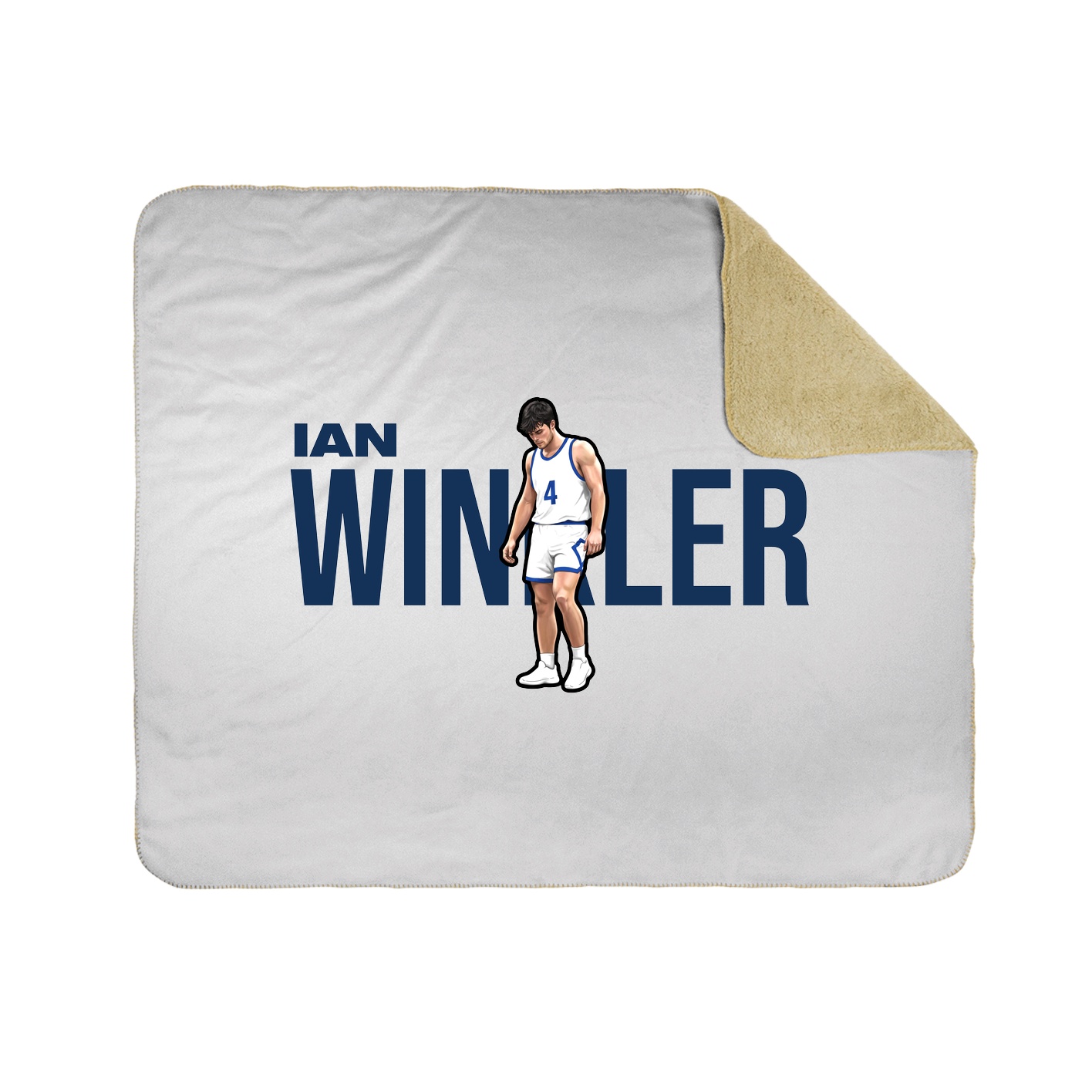 Throw Blanket — Player Name in White