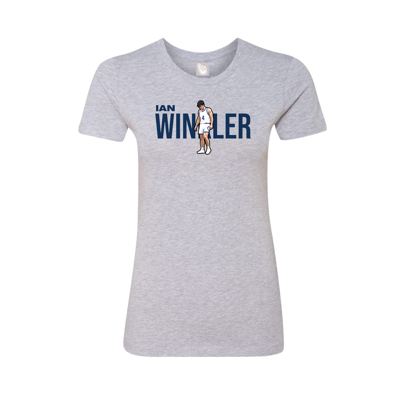 Womens Tee — Player Name in Grey