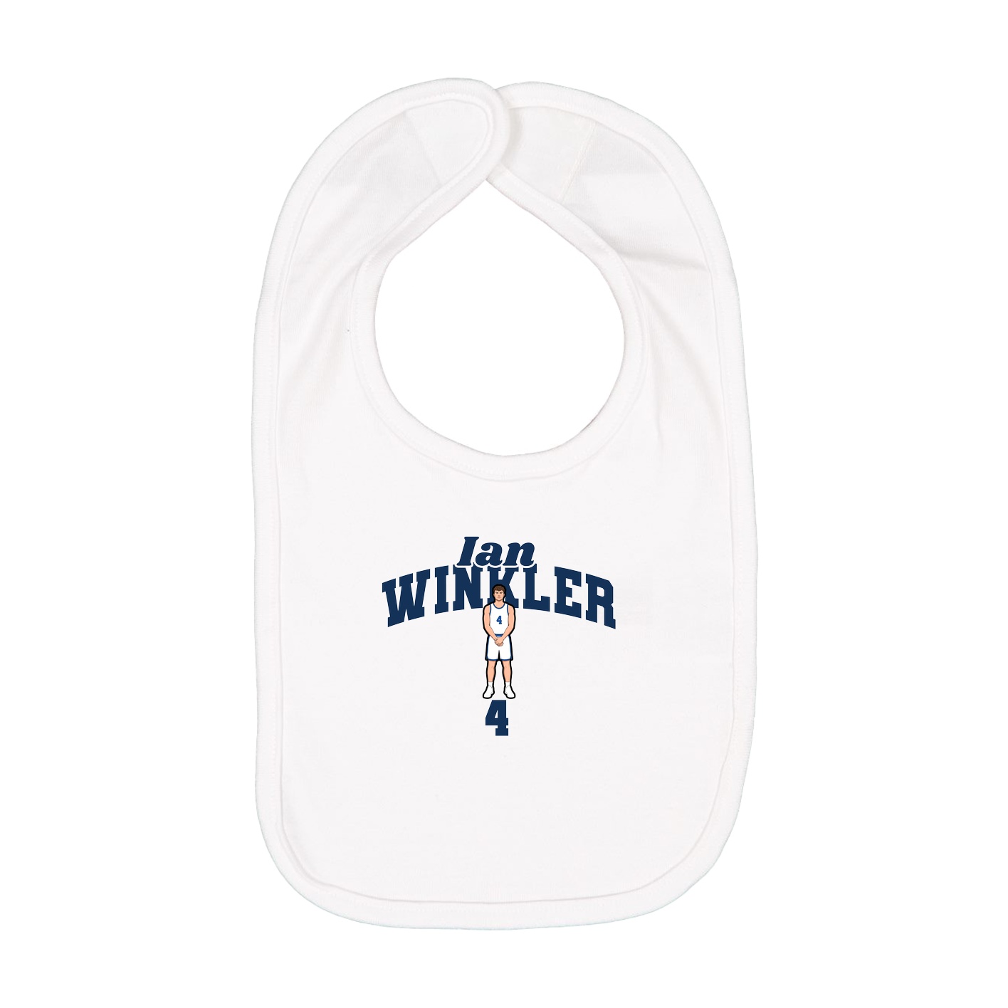 Infant Bib — Signature Arch in White