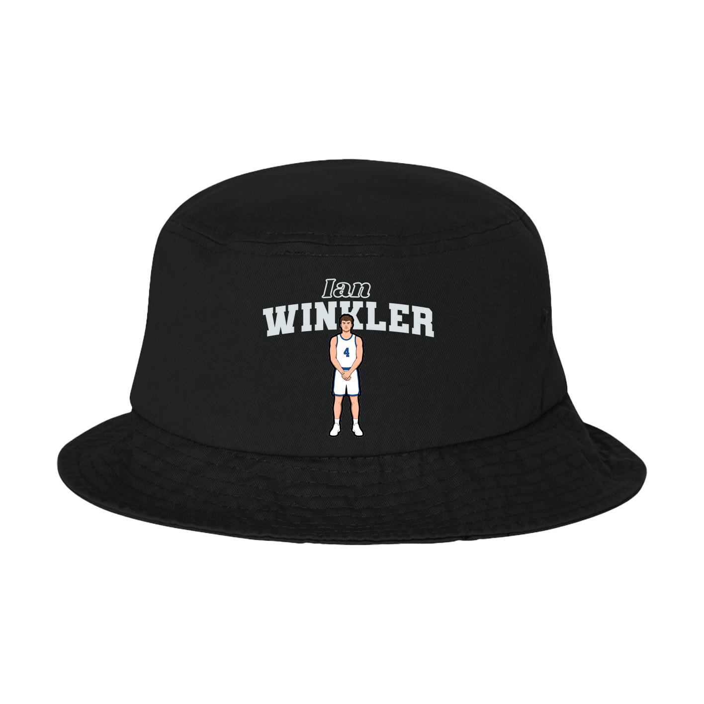 Bucket Cap — Name Arch in Black