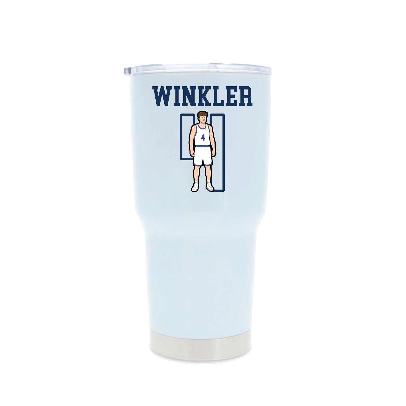 30oz Stainless Steel Tumbler — Shirsey in White