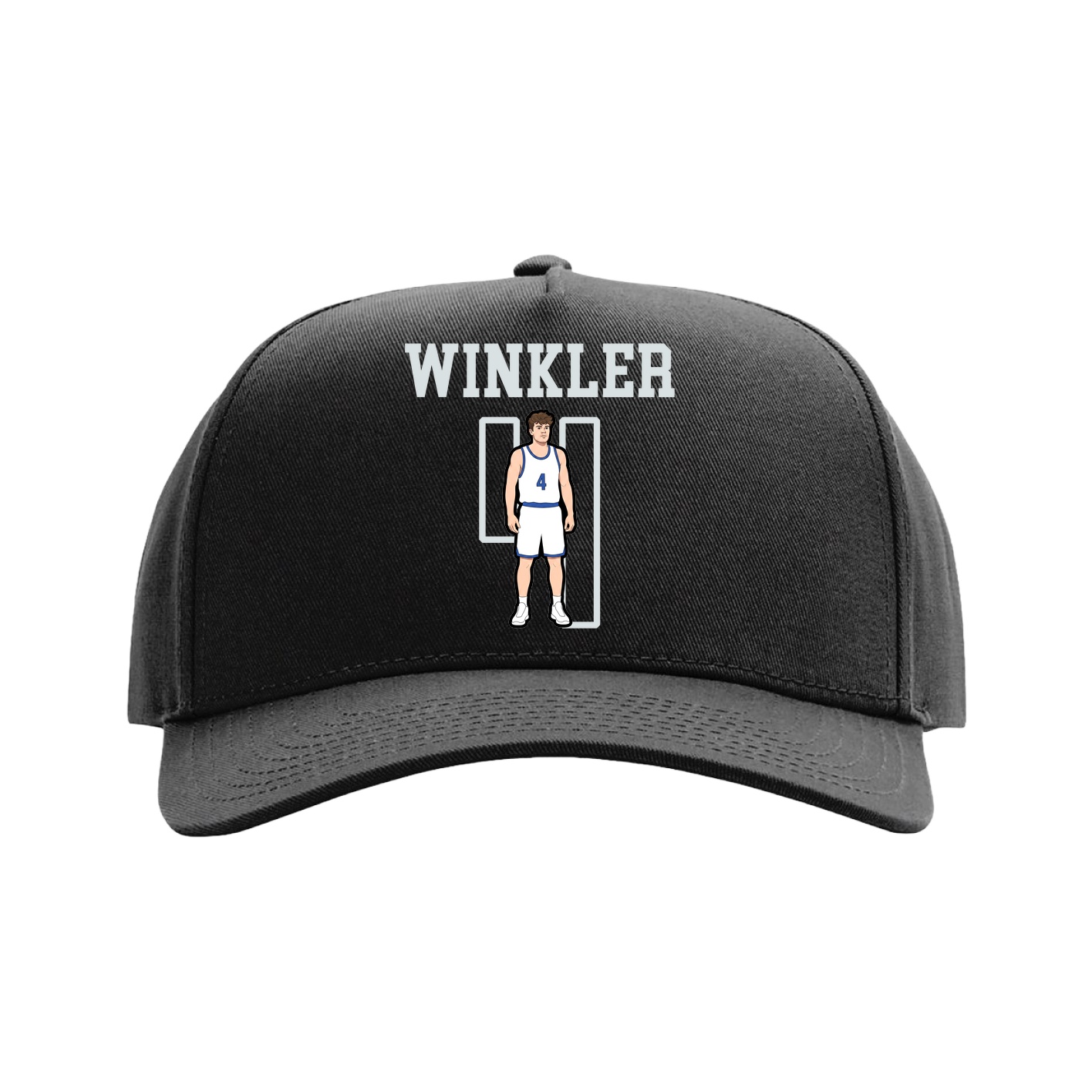 Full Fabric Five-Panel Champ Cap — Shirsey in Black