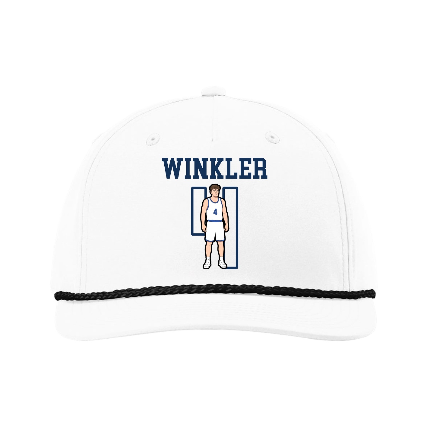 Five-Panel Classic Rope Cap — Shirsey in White