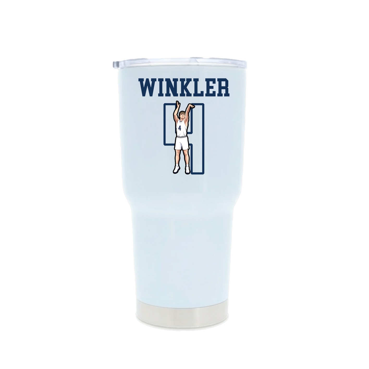 30oz Stainless Steel Tumbler — Shirsey in White