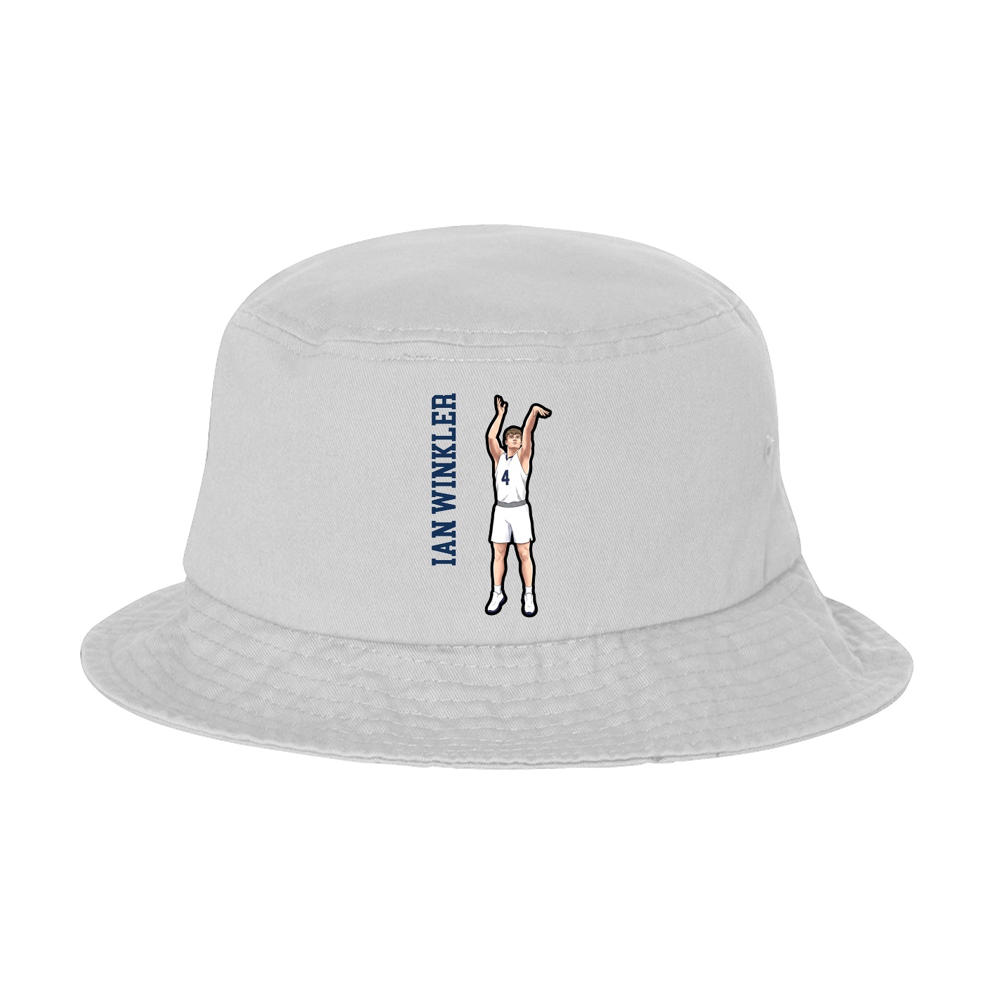 Bucket Cap — Name Vertical in White